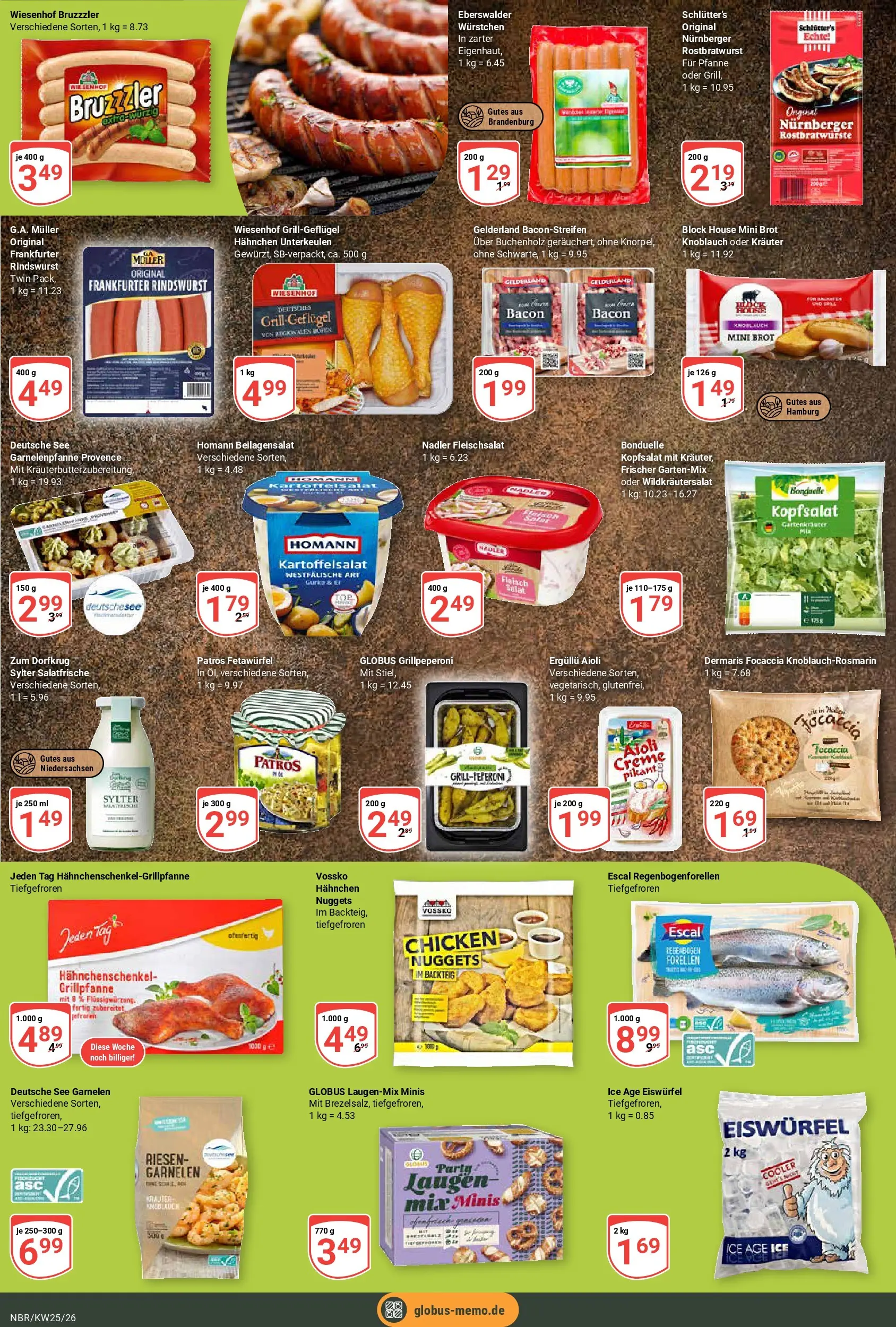 Globus Prospekt Neubrandenburg (ab 15.06.2026) » Angebote online | Seite: 4 | Produkte: Grill, Hahnchen, Patros, Brot