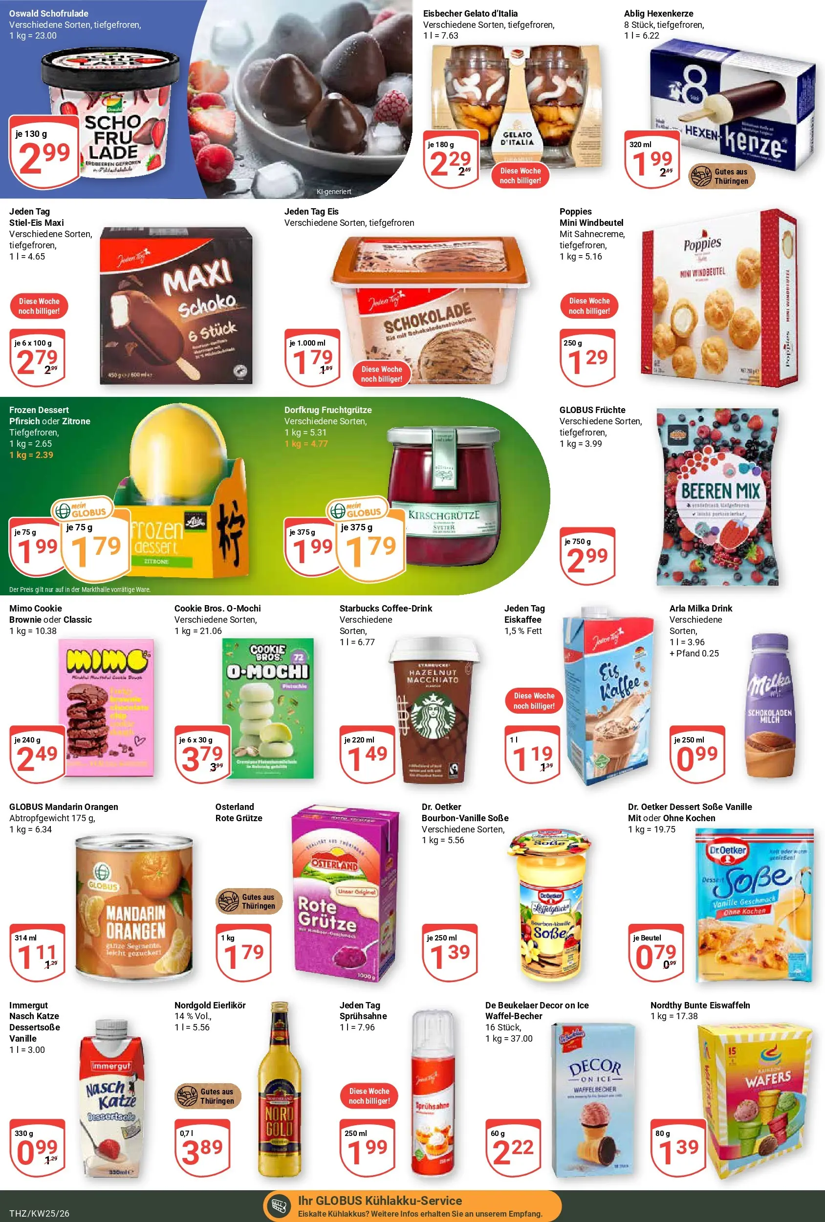 Globus Prospekt Zeitz (ab 15.06.2026) » Angebote online | Seite: 12 | Produkte: Starbucks, Milka, Soße, Eis