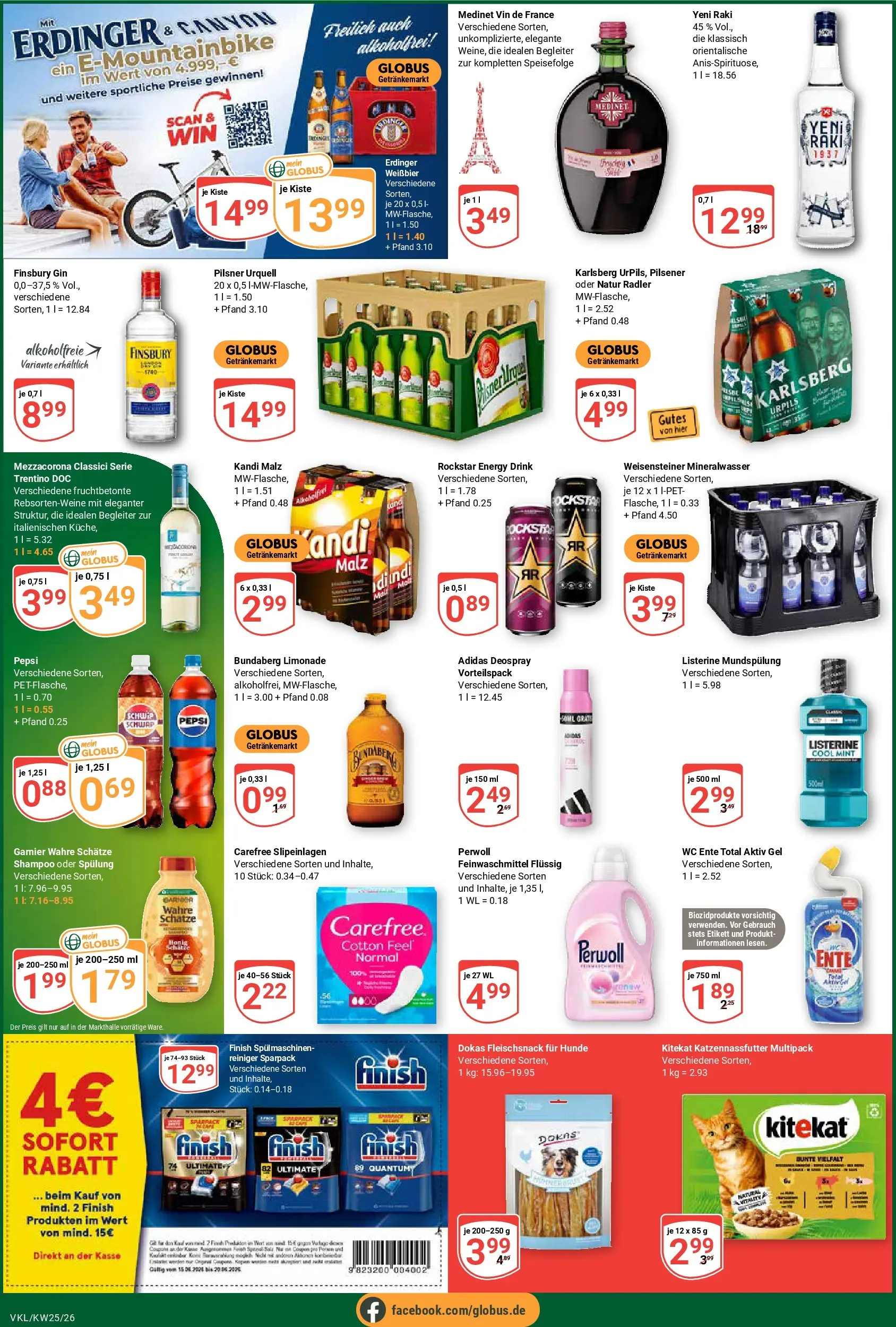 Globus Prospekt Völklingen (ab 15.06.2026) » Angebote online | Seite: 9 | Produkte: Rockstar, Perwoll, Finish, Pepsi