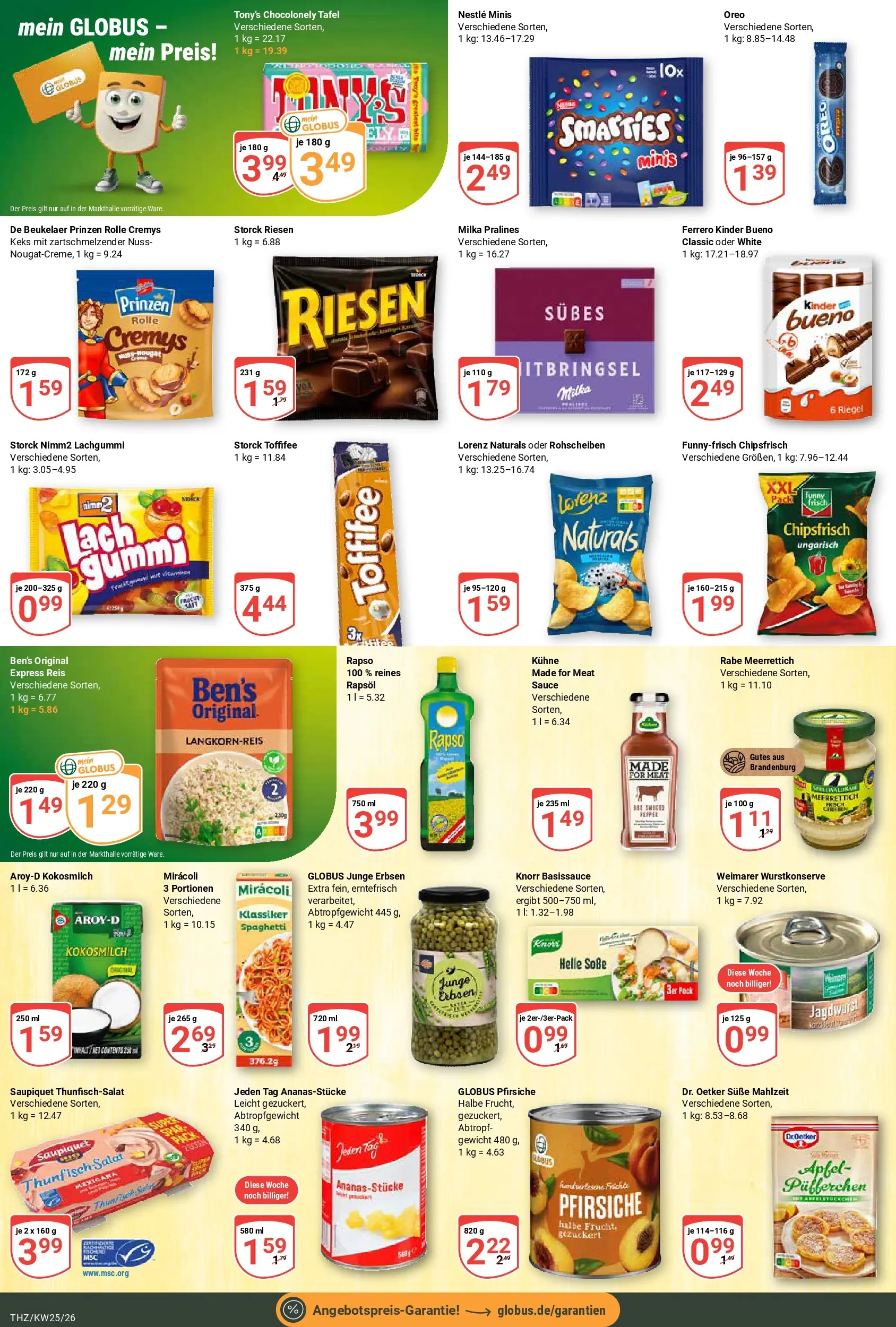 Globus Prospekt Zeitz (ab 15.06.2026) » Angebote online | Seite: 15 | Produkte: Rapsöl, Kinder bueno, Reis, Salat