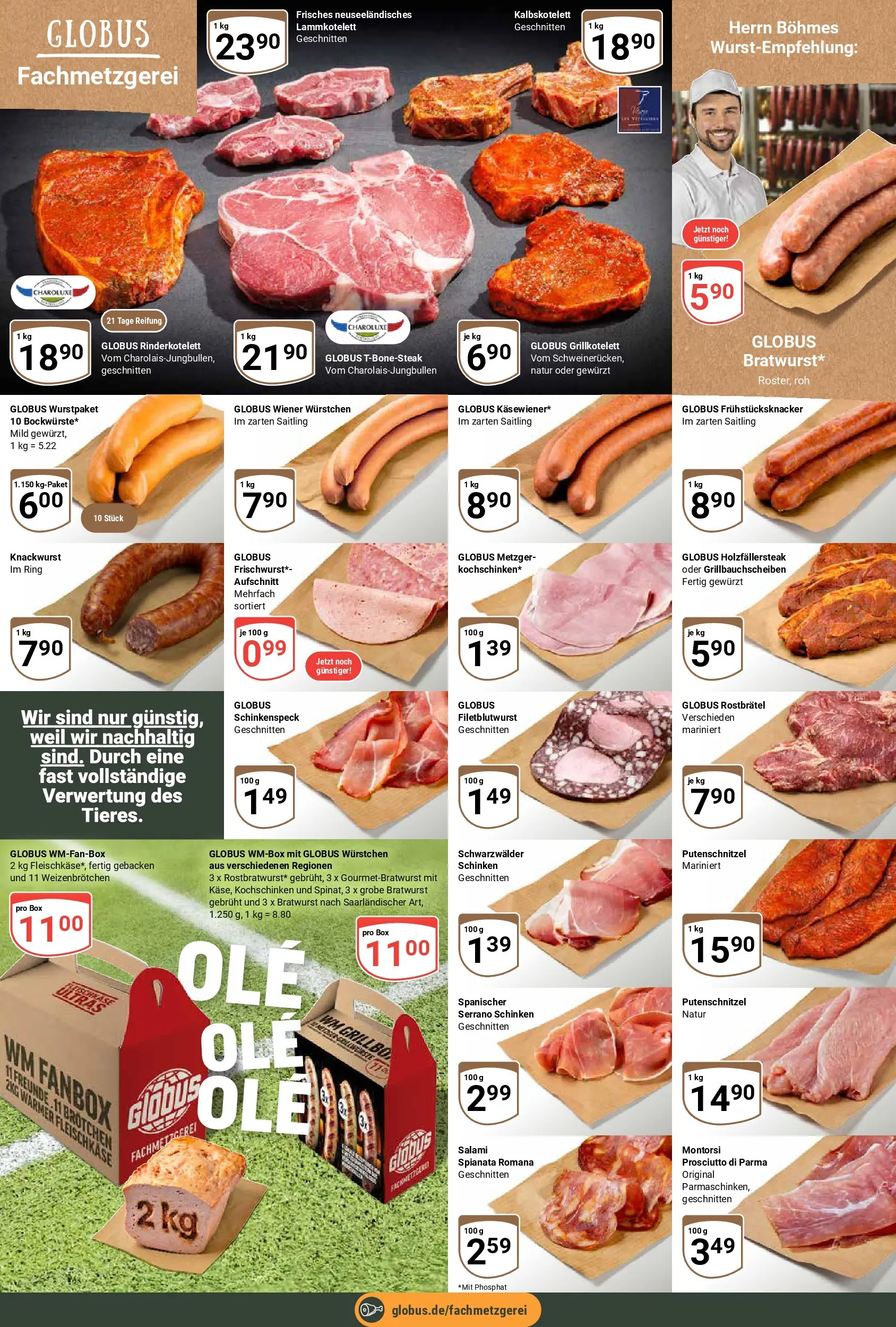 Globus Prospekt Neubrandenburg (ab 15.06.2026) » Angebote online | Seite: 9 | Produkte: Box, Bratwurst, Serrano schinken, Schinken
