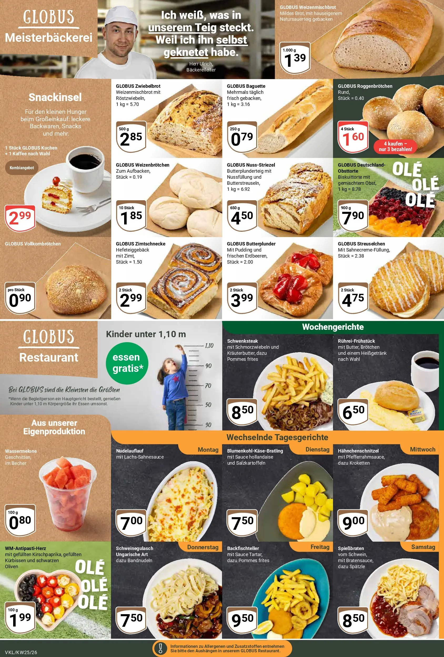 Globus Prospekt Völklingen (ab 15.06.2026) » Angebote online | Seite: 12 | Produkte: Schweinegulasch, Baguette, Pudding, Wassermelone