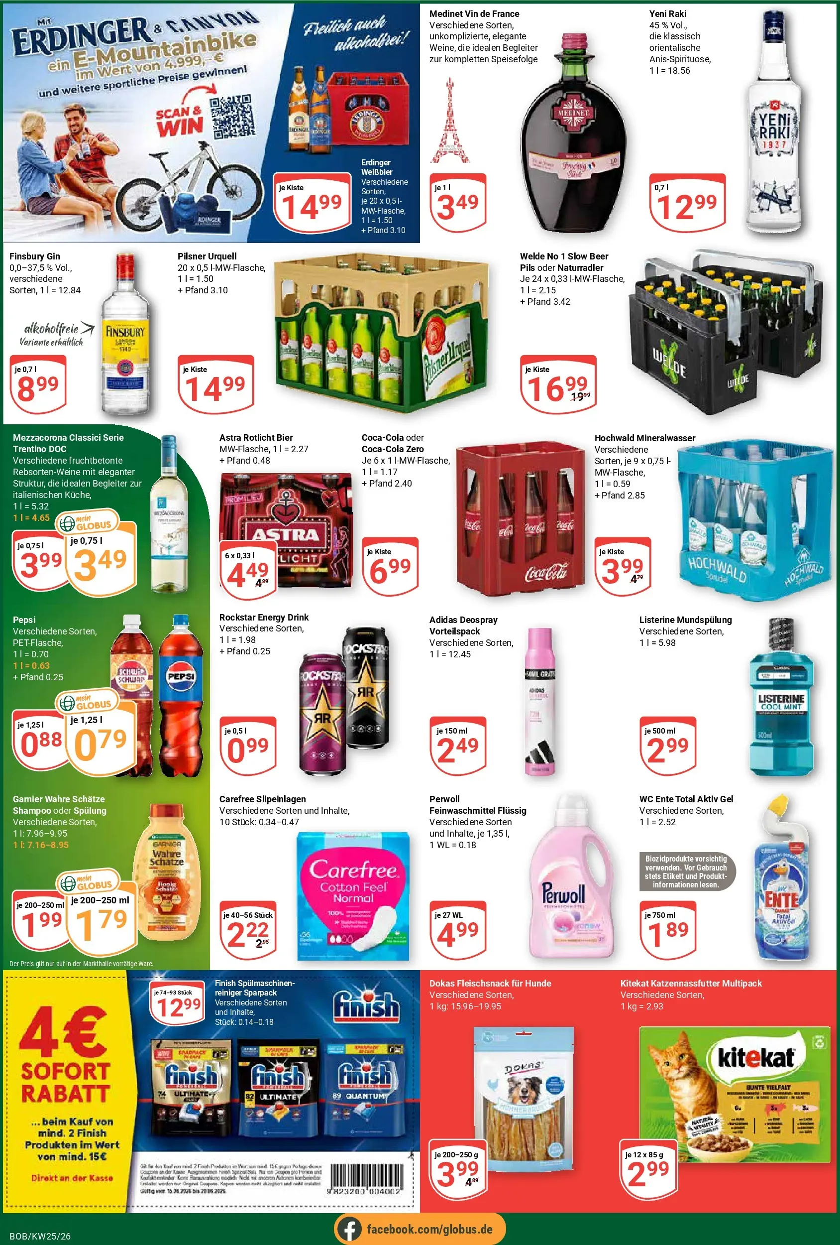 Globus Prospekt Bobenheim-Roxheim (ab 15.06.2026) » Angebote online | Seite: 9 | Produkte: Astra, Finish, Spülung, Pepsi