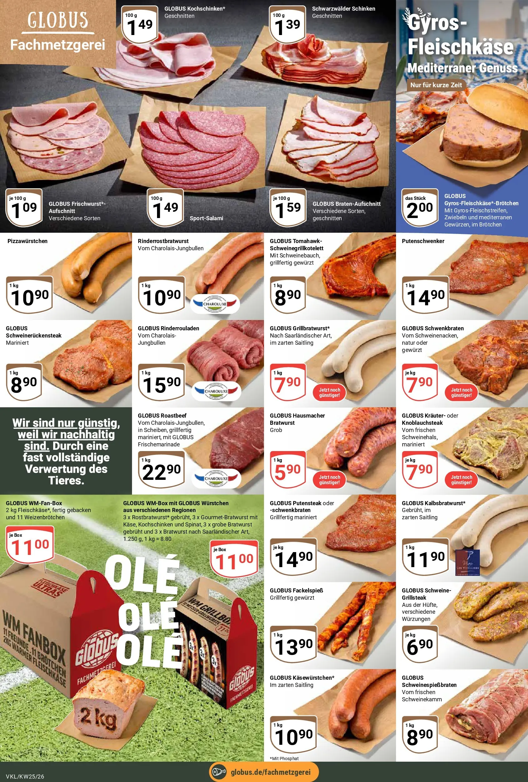 Globus Prospekt Völklingen (ab 15.06.2026) » Angebote online | Seite: 13 | Produkte: Rinderrouladen, Roastbeef, Zwiebeln, Schinken