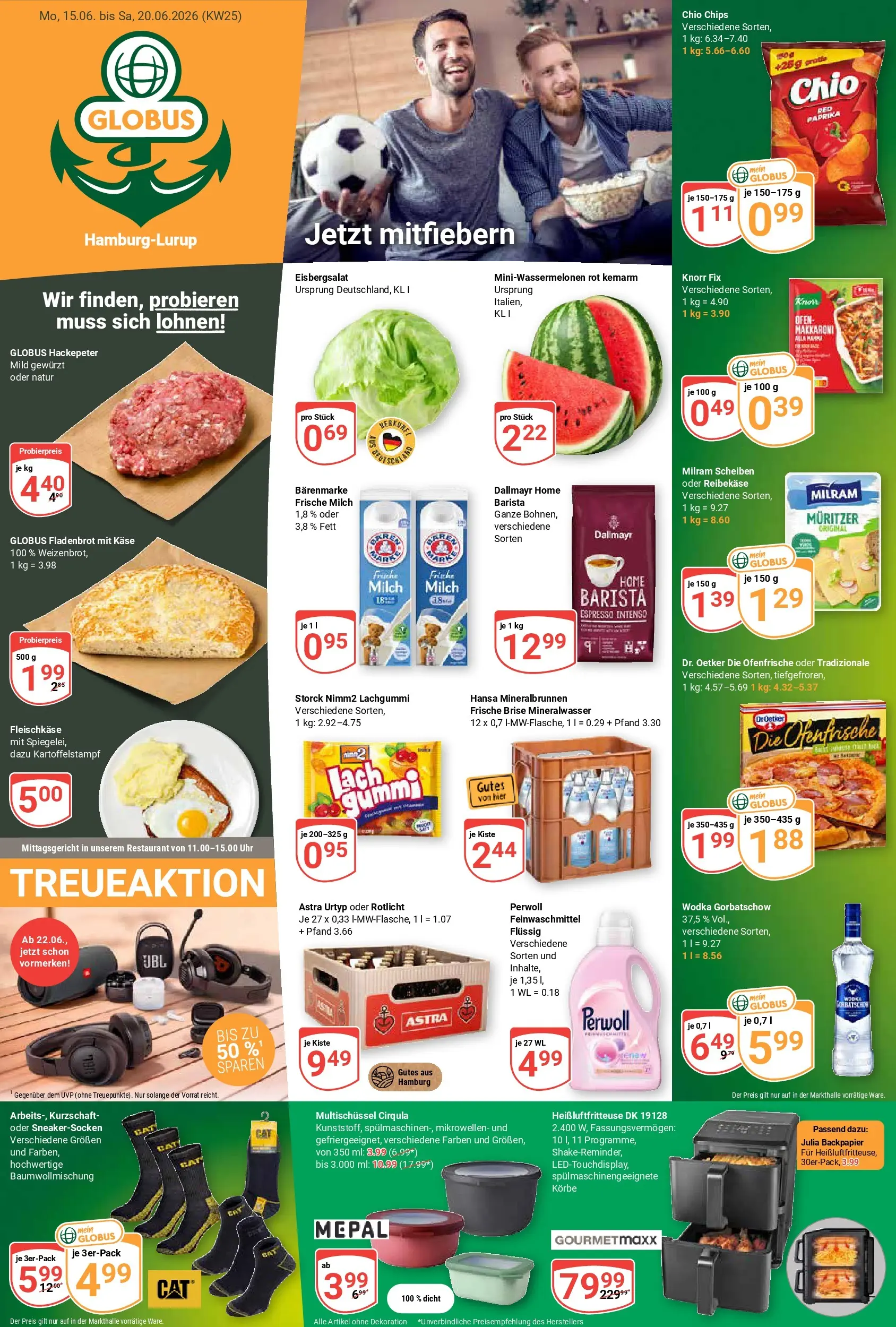 Globus Prospekt Hamburg (ab 15.06.2026) » Angebote online | Seite: 5 | Produkte: Ofen, Ofenfrische, Wodka gorbatschow, Heißluftfritteuse