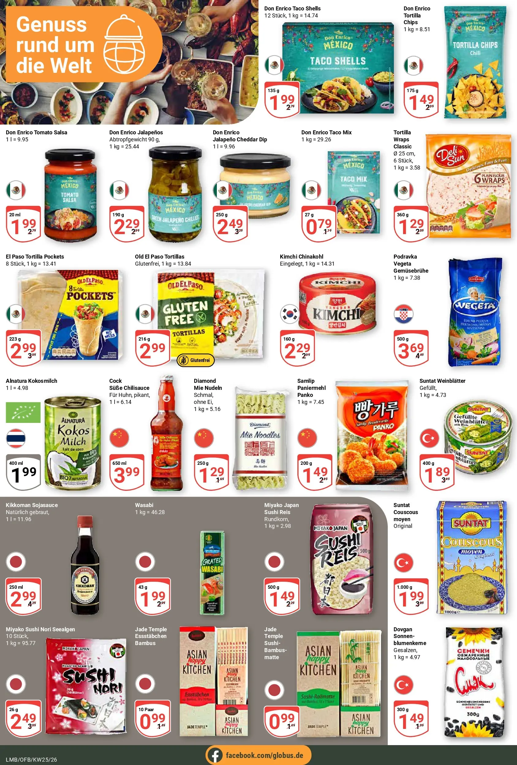 Globus Prospekt Limburg (ab 15.06.2026) » Angebote online | Seite: 18 | Produkte: Milch, Reis, Nudeln, Chips