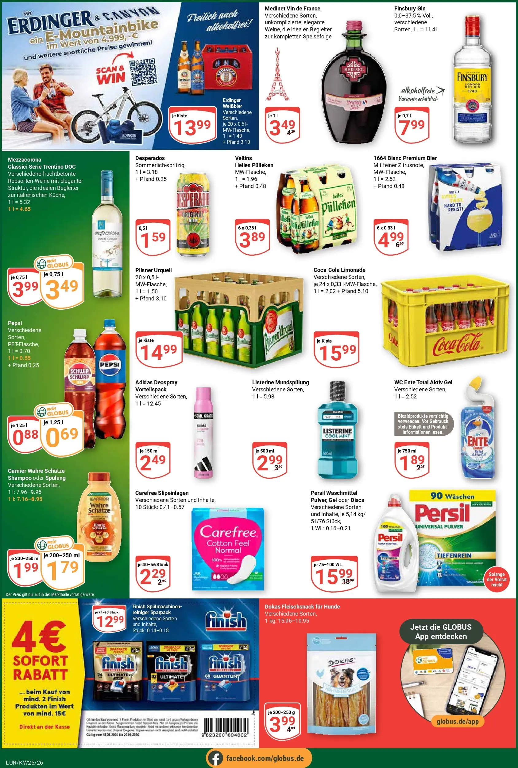 Globus Prospekt Hamburg (ab 15.06.2026) » Angebote online | Seite: 7 | Produkte: Helles pulleken, Grat, Waschmittel, Ente