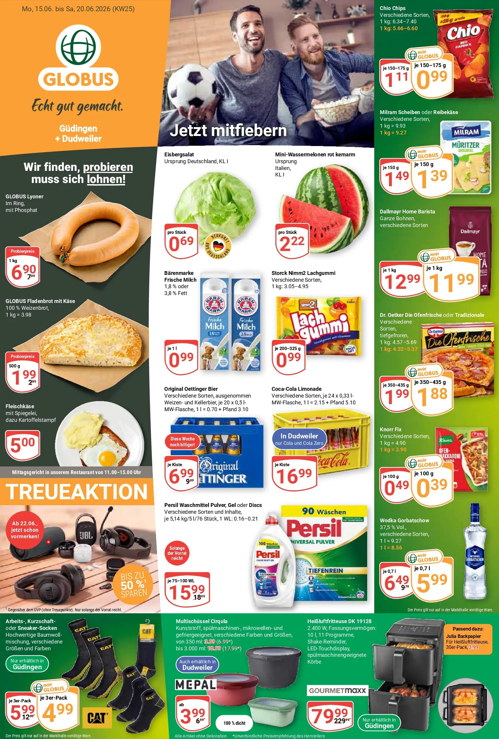 Globus Prospekt Saarbrücken-Dudweiler (ab 14.06.2026) » Angebote online | Seite: 5 | Produkte: Ofen, Cola, Milch, Oettinger