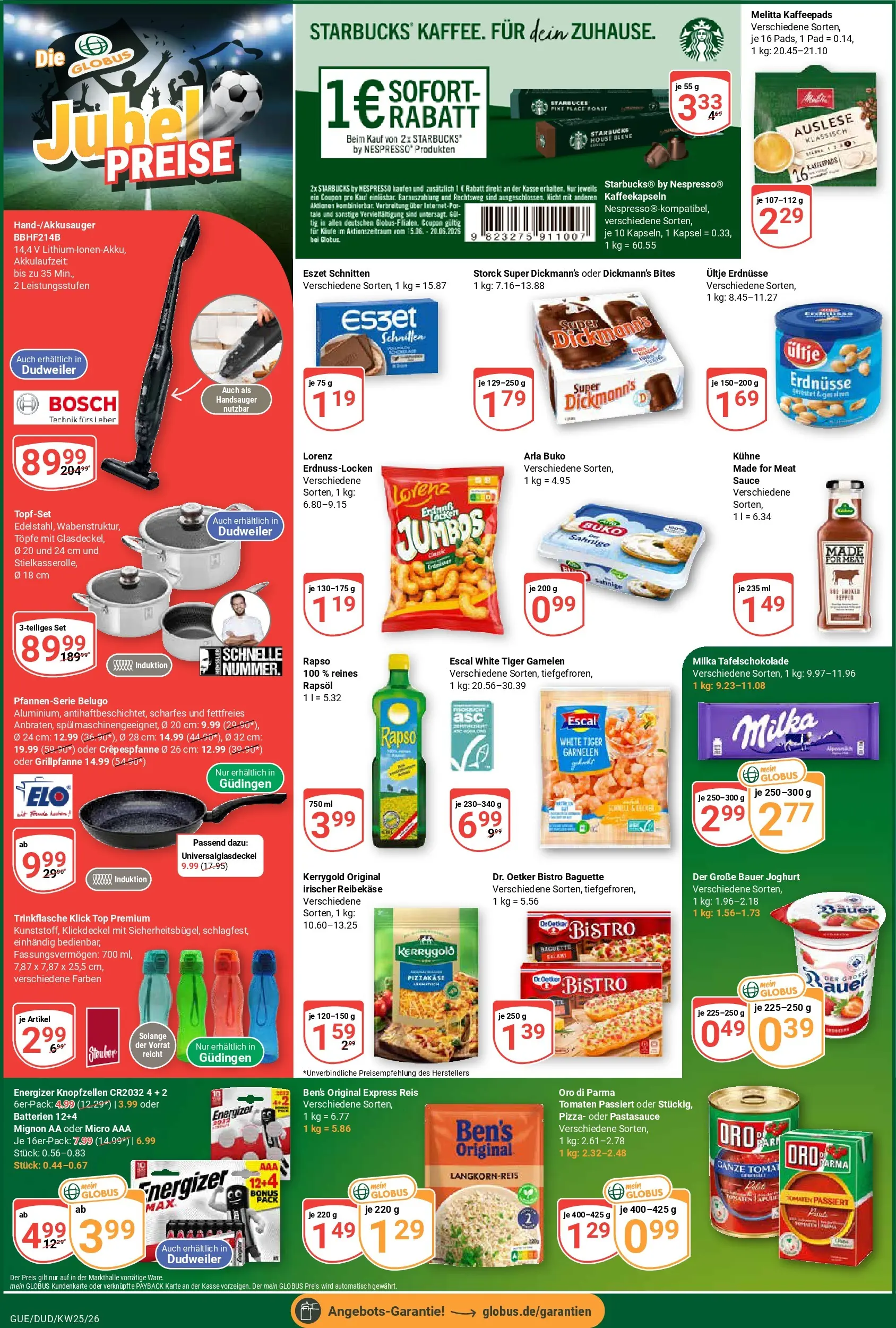 Globus Prospekt Saarbrücken-Dudweiler (ab 14.06.2026) » Angebote online | Seite: 6 | Produkte: Ultje erdnusse, Joghurt, Garnelen, Milka