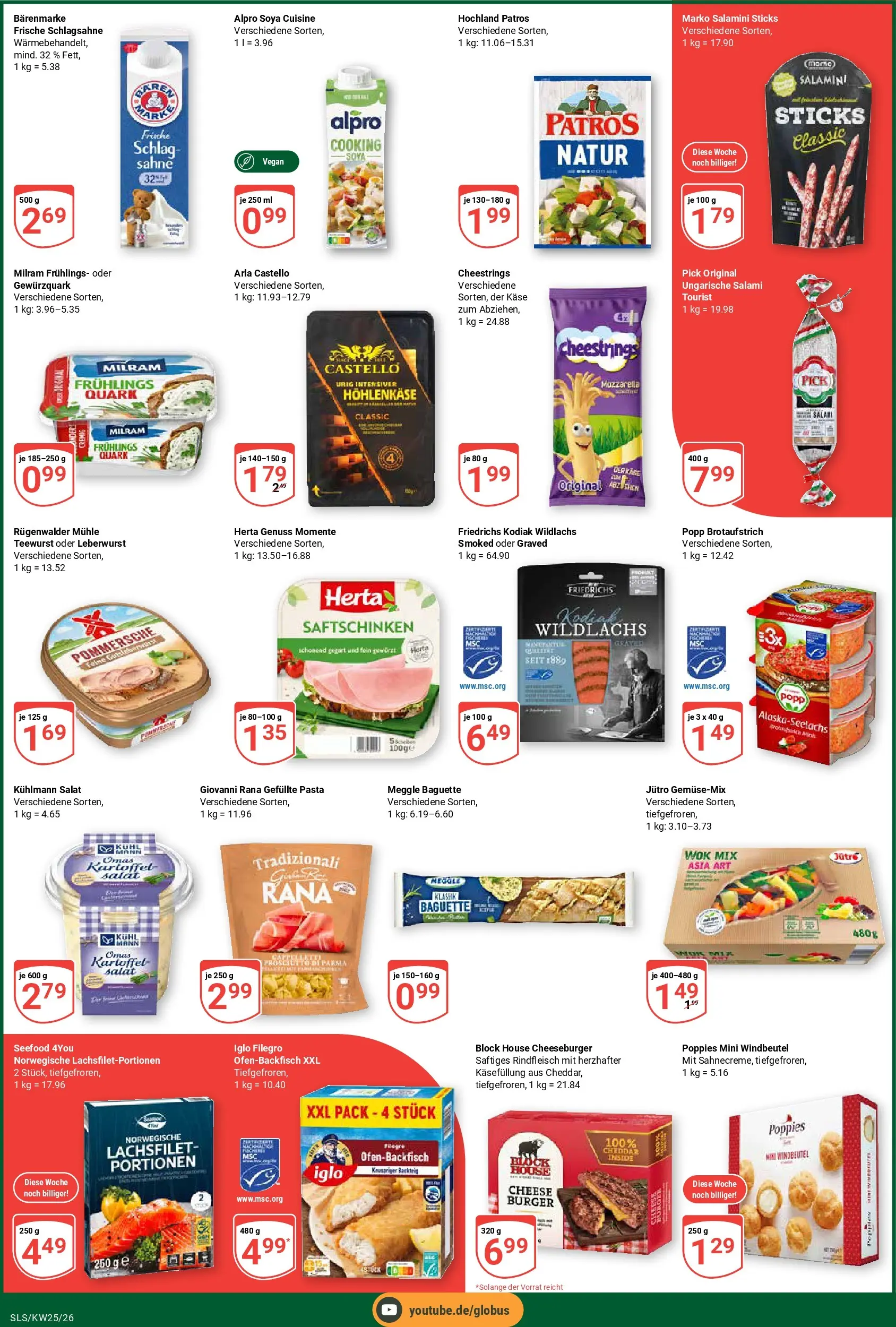 Globus Prospekt Saarlouis (ab 15.06.2026) » Angebote online | Seite: 7 | Produkte: Käse, Burger, Patros, Salami