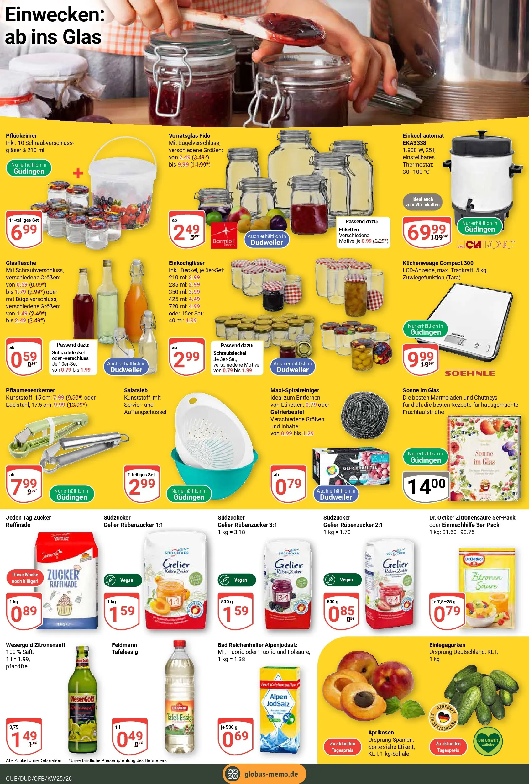 Globus Prospekt Saarbrücken-Dudweiler (ab 14.06.2026) » Angebote online | Seite: 11 | Produkte: Bad, Zucker, Zitronen