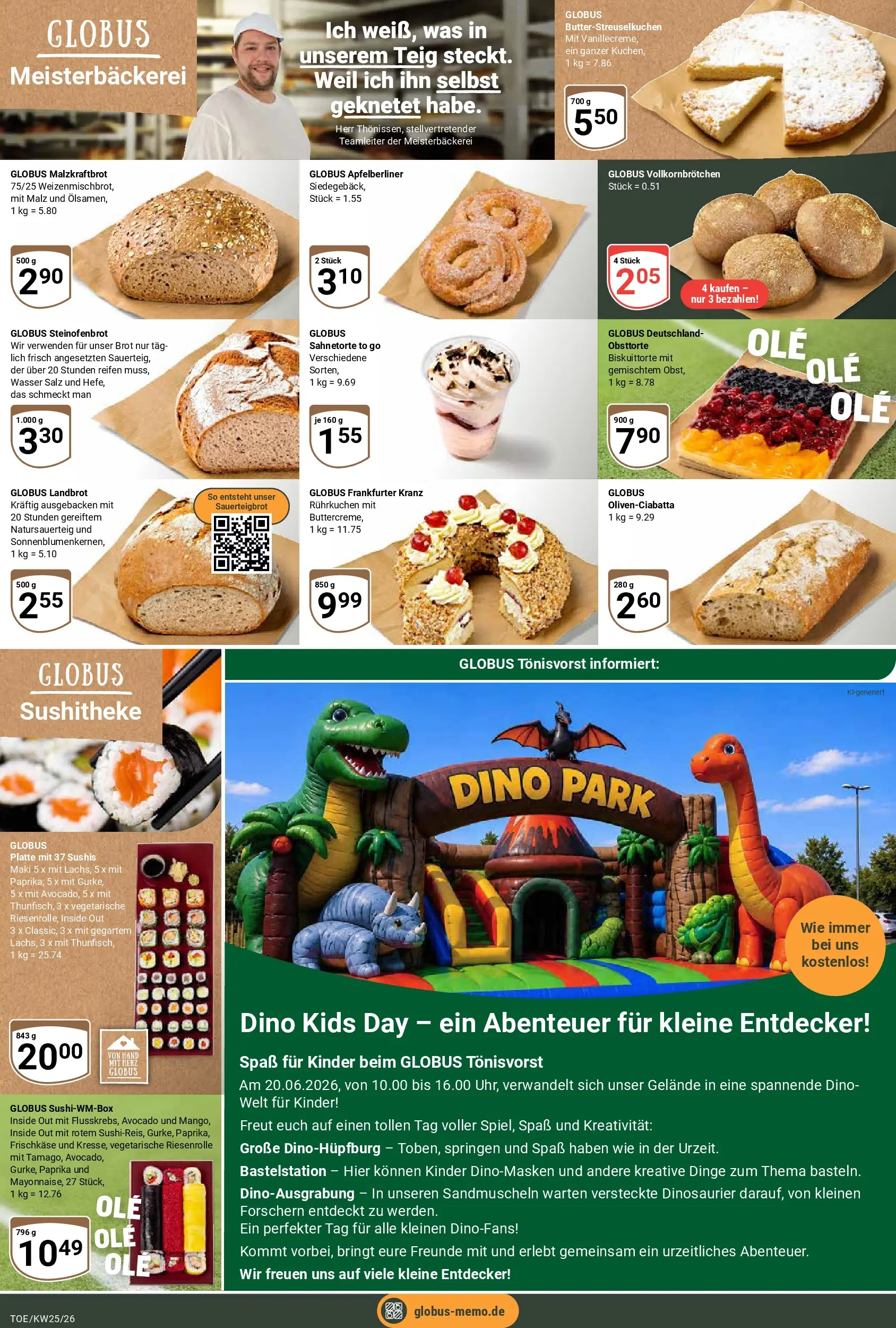 Globus Prospekt Tönisvorst (ab 14.06.2026) » Angebote online | Seite: 6 | Produkte: Avocado, Salz, Brot, Frischkase