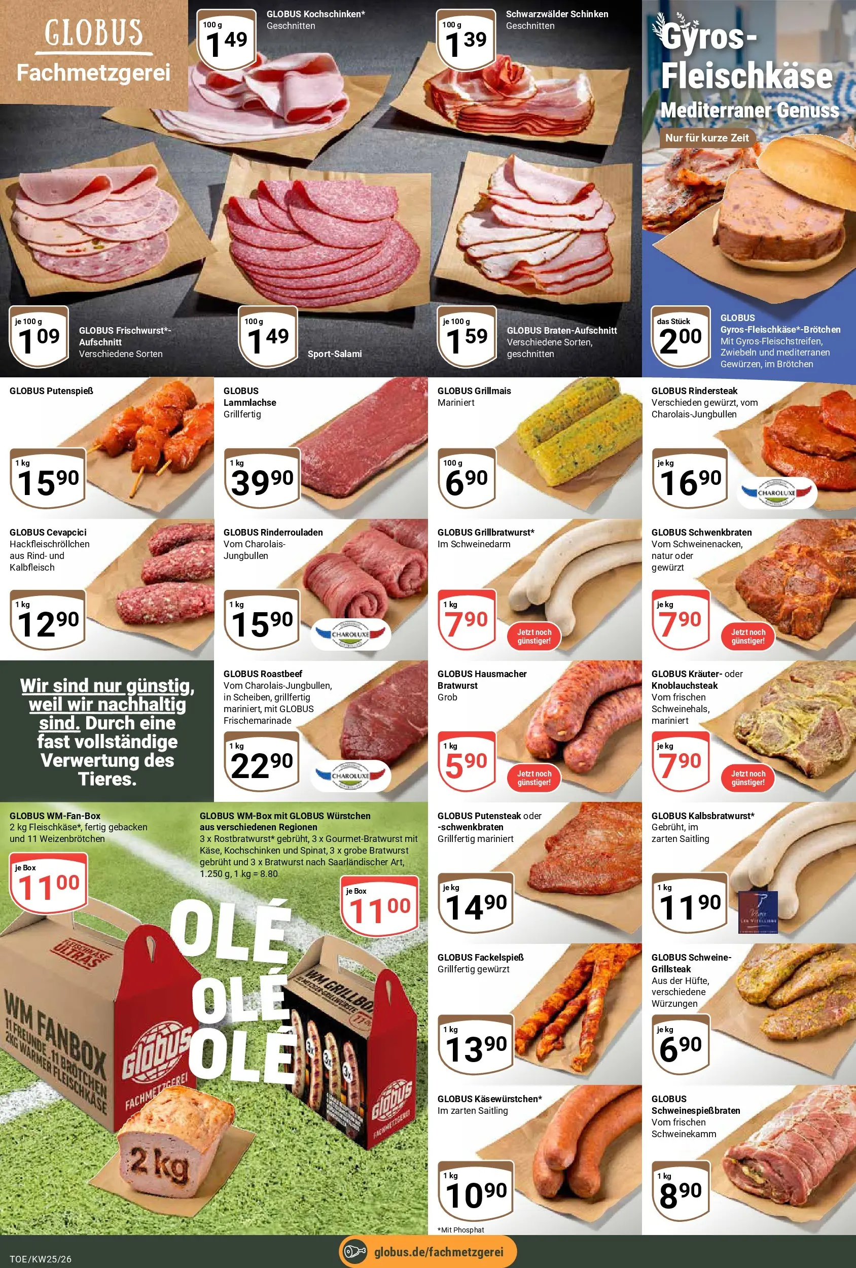 Globus Prospekt Tönisvorst (ab 14.06.2026) » Angebote online | Seite: 7 | Produkte: Rinderrouladen, Box, Cevapcici, Zwiebeln
