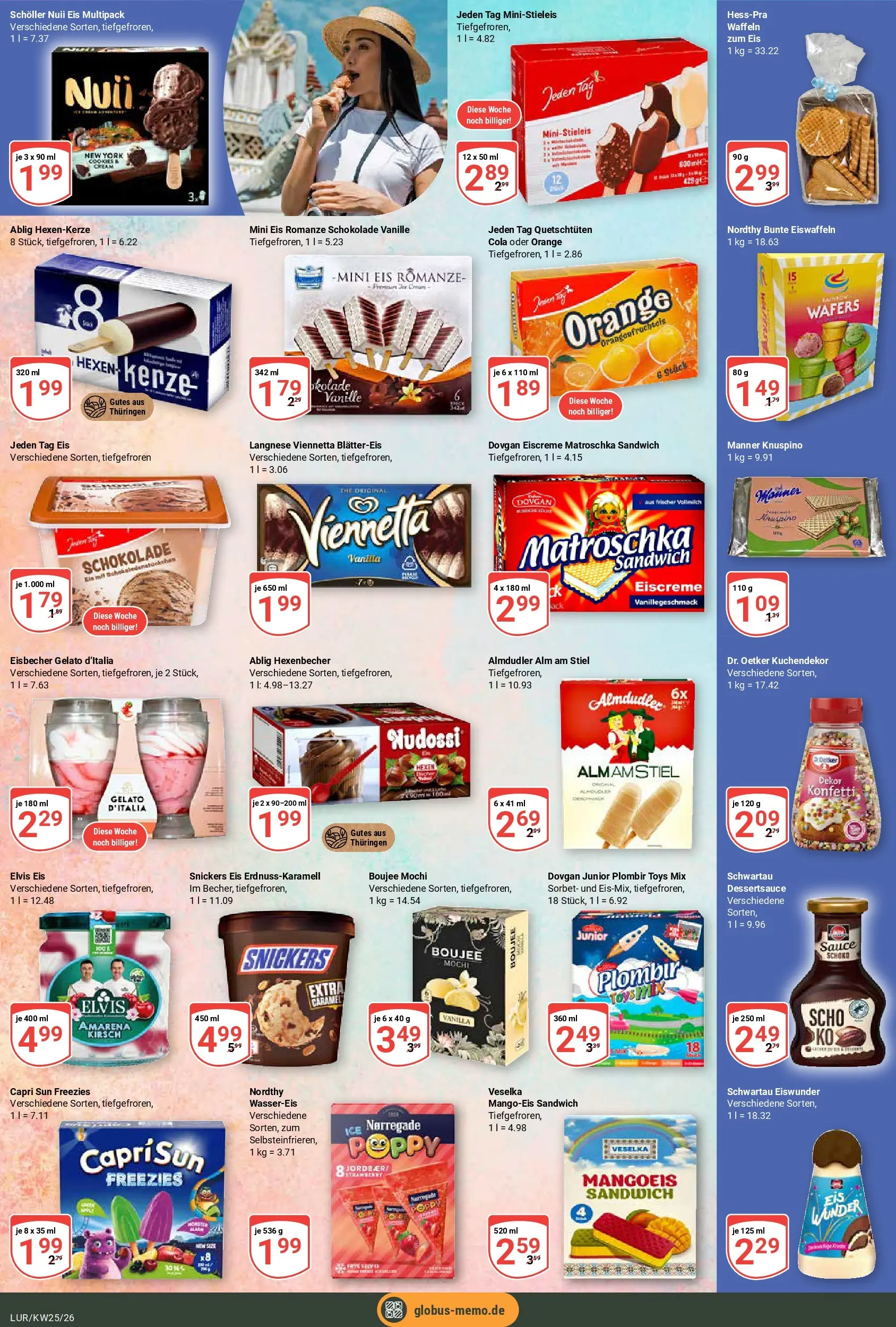 Globus Prospekt Hamburg (ab 15.06.2026) » Angebote online | Seite: 20 | Produkte: Langnese, Schokolade, Eiscreme, Snickers