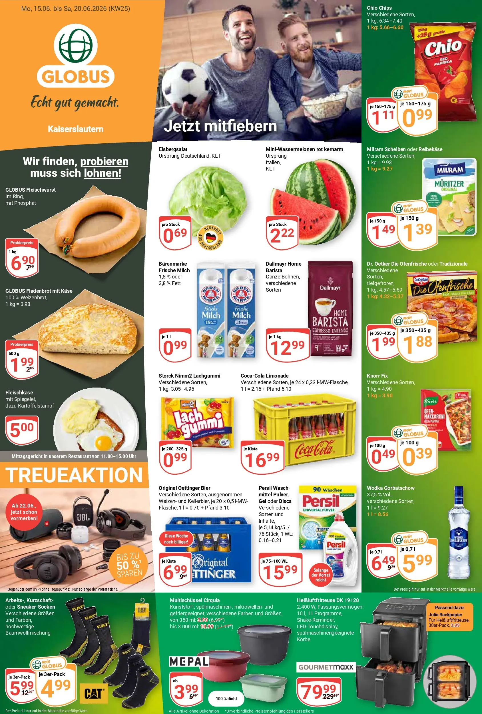 Globus Prospekt Kaiserslautern (ab 15.06.2026) » Angebote online | Seite: 5 | Produkte: Oettinger, Ofenfrische, Wodka gorbatschow, Reibekase