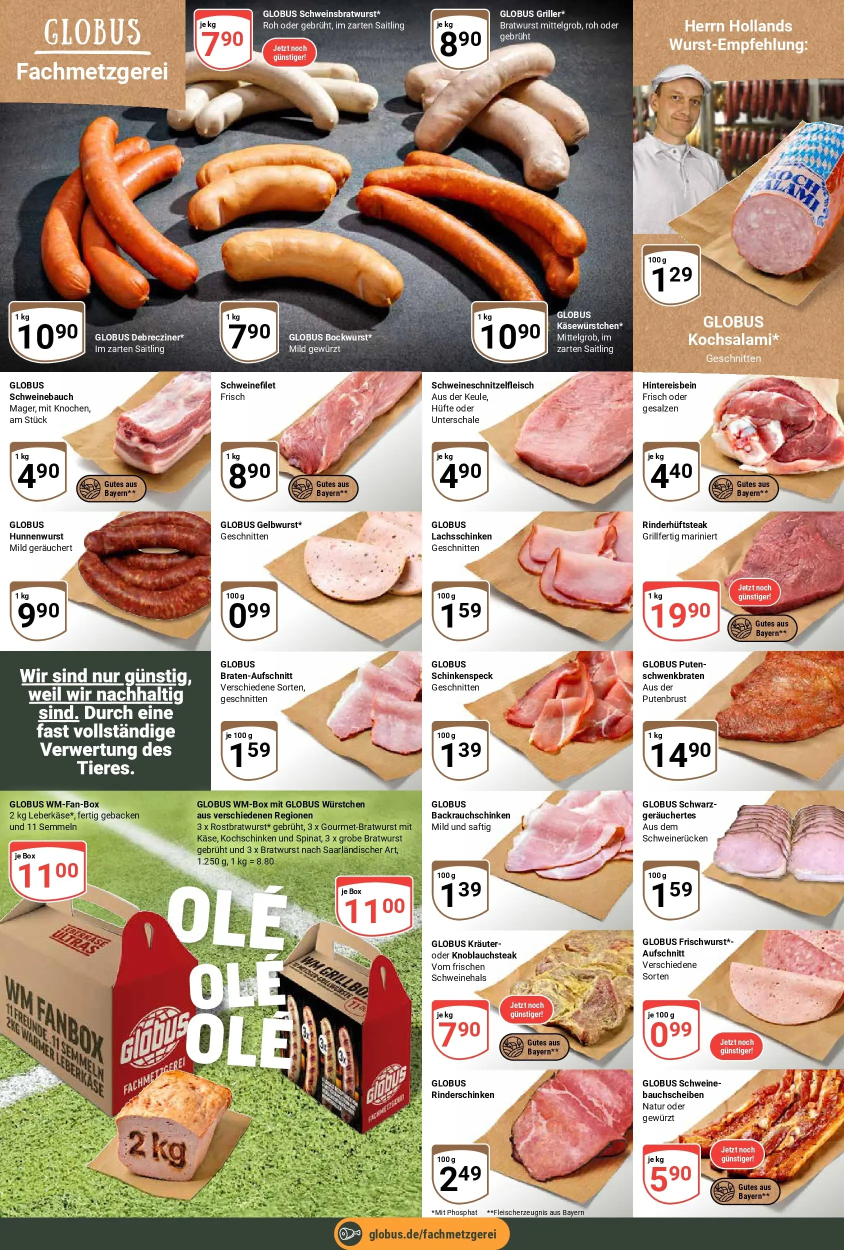 Globus Prospekt Plattling (ab 15.06.2026) » Angebote online | Seite: 9 | Produkte: Schweinebauch, Box, Bratwurst, Schweinerucken