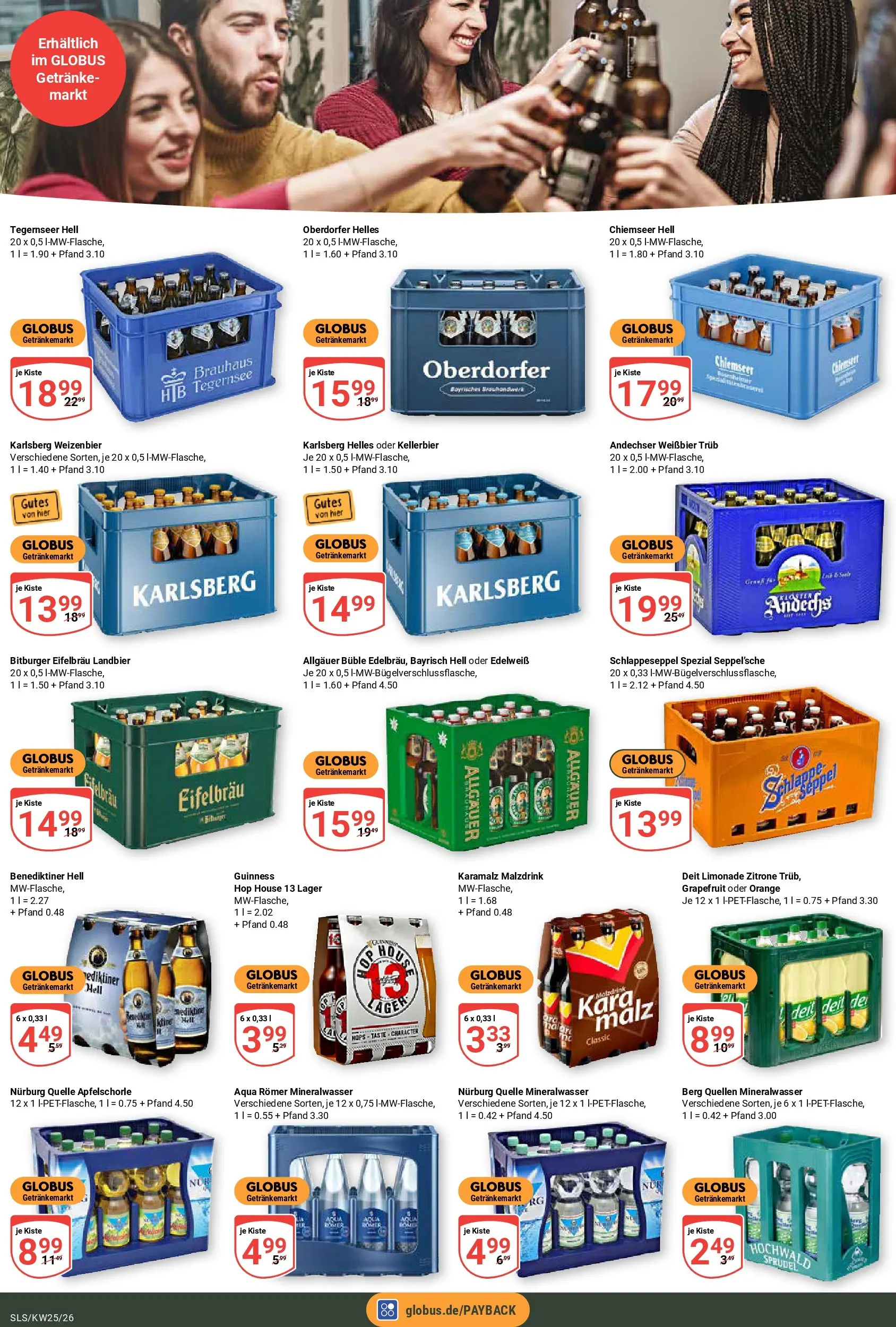 Globus Prospekt Saarlouis (ab 15.06.2026) » Angebote online | Seite: 20 | Produkte: Bitburger, Mineralwasser, Grapefruit, Zitrone