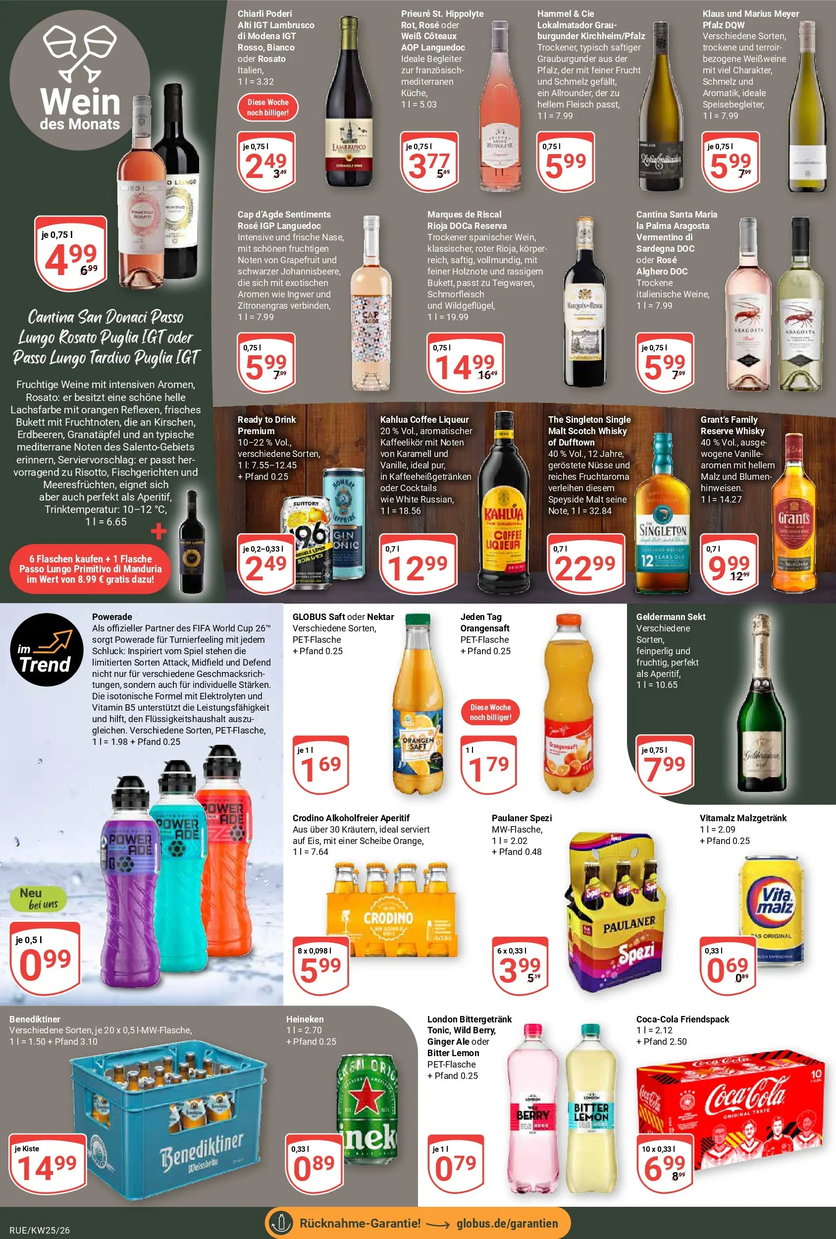 Globus Prospekt Rüsselsheim (ab 15.06.2026) » Angebote online | Seite: 20 | Produkte: Granatapfel, Zitronengras, Paulaner spezi, Paulaner