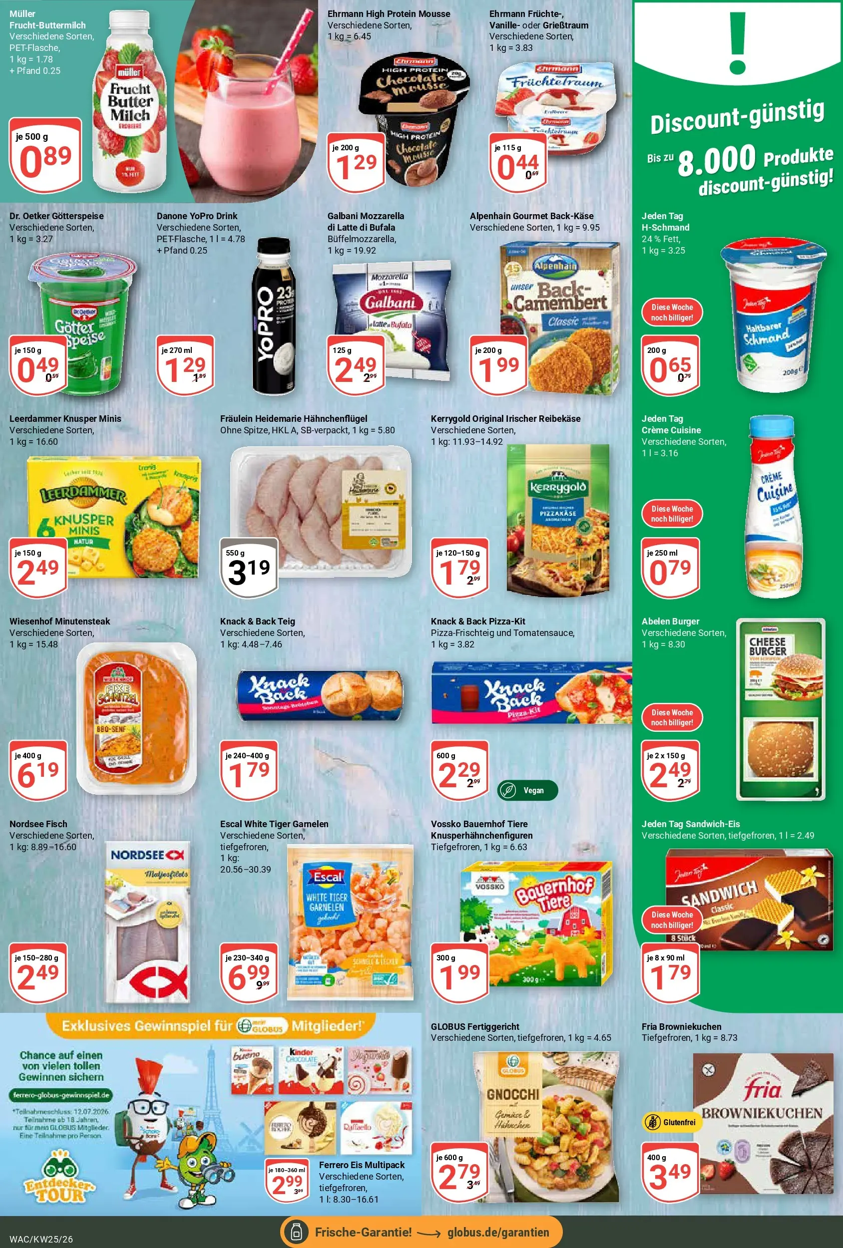 Globus Prospekt Markkleeberg (ab 15.06.2026) » Angebote online | Seite: 9 | Produkte: Butter, Burger, Creme, Reibekase