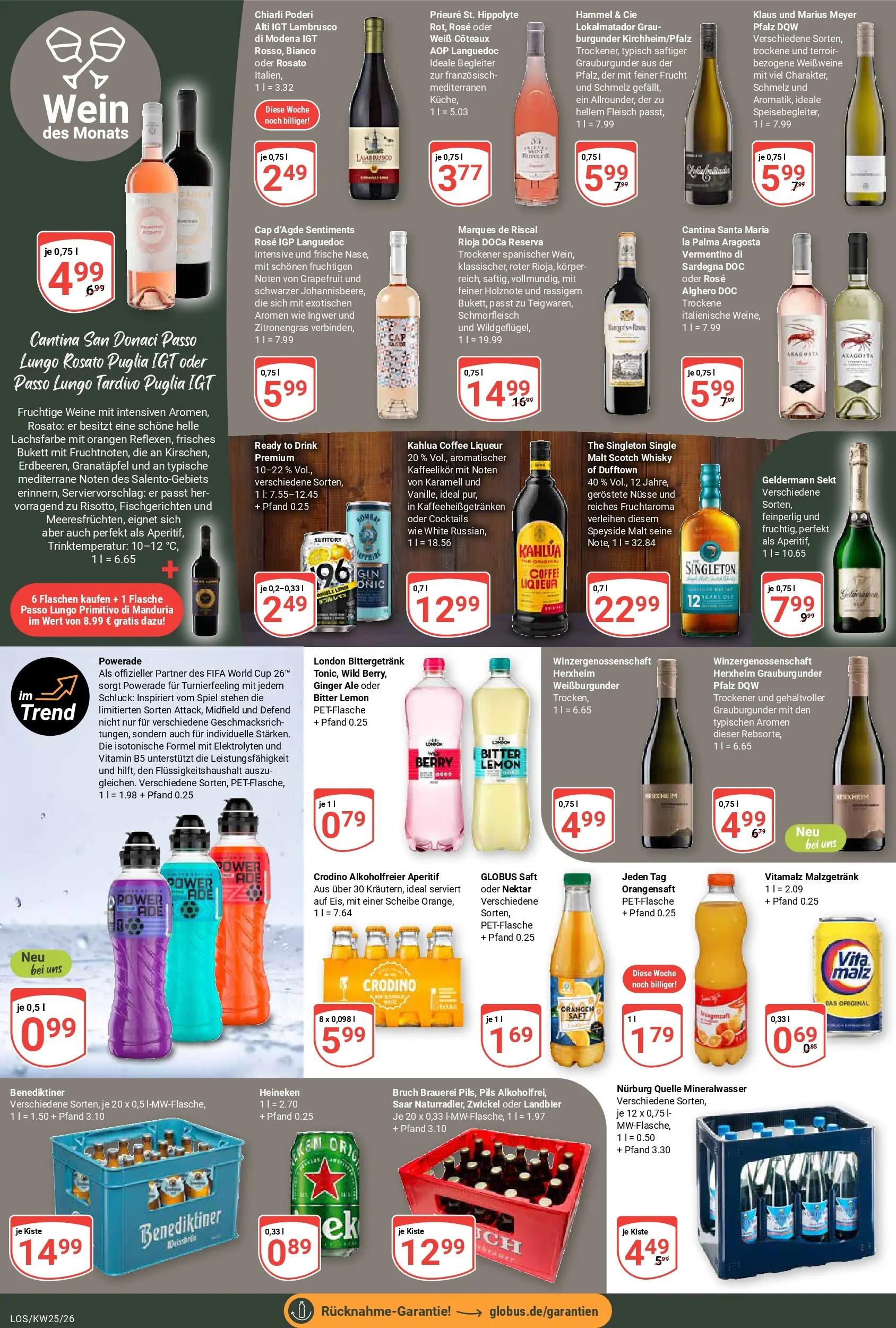 Globus Prospekt Losheim Am See (ab 15.06.2026) » Angebote online | Seite: 21 | Produkte: Spiel, Granatapfel, Zitronengras, Orangensaft