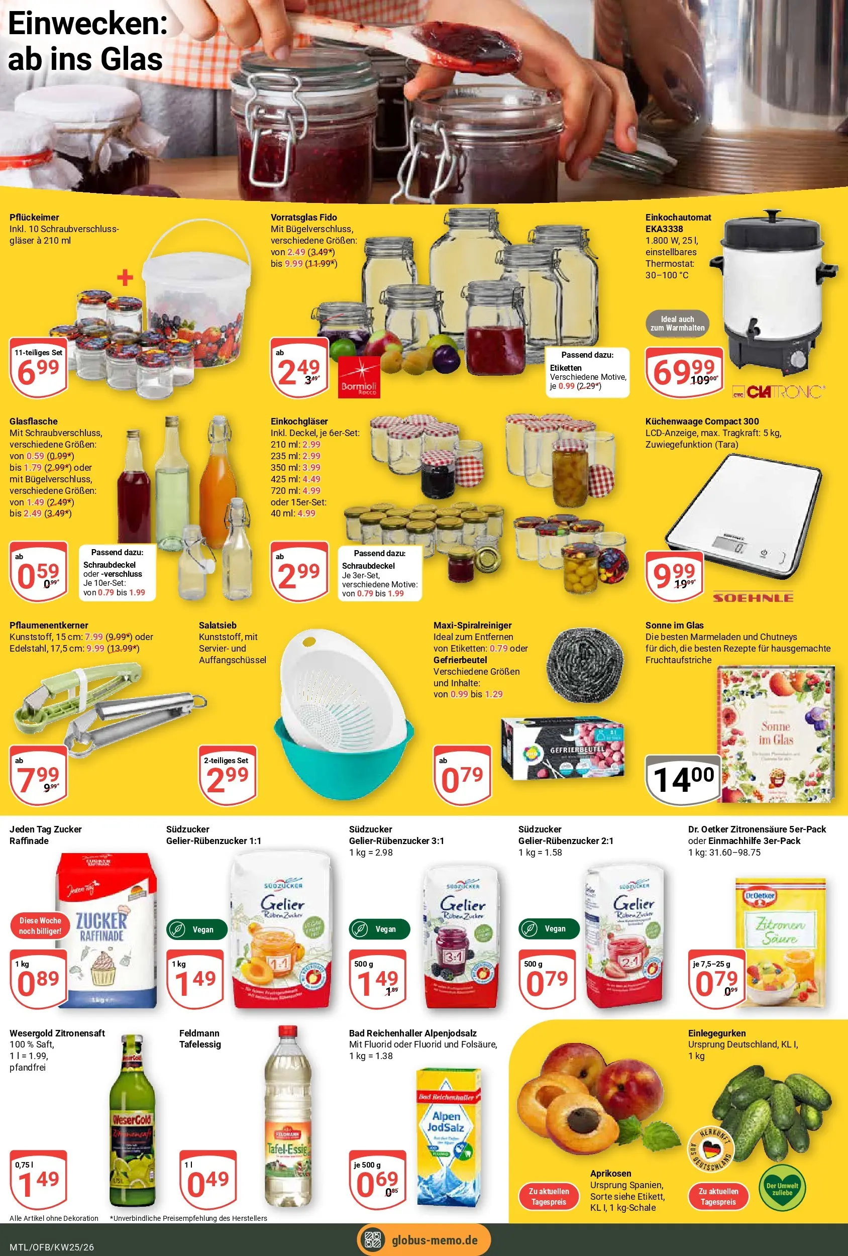 Globus Prospekt Maintal-Dörnigheim (ab 15.06.2026) » Angebote online | Seite: 11 | Produkte: Bad, Zucker, Zitronen