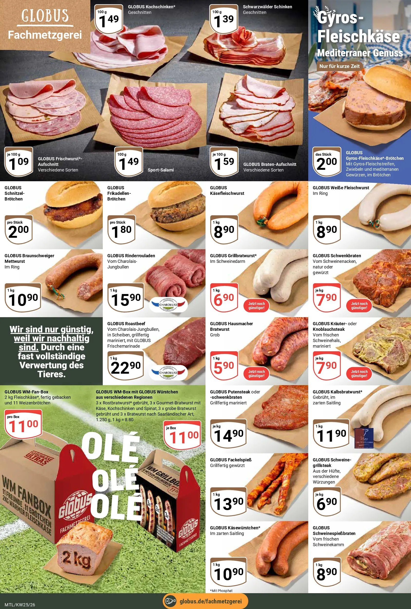 Globus Prospekt Maintal-Dörnigheim (ab 15.06.2026) » Angebote online | Seite: 13 | Produkte: Box, Schnitzel, Zwiebeln, Schinken