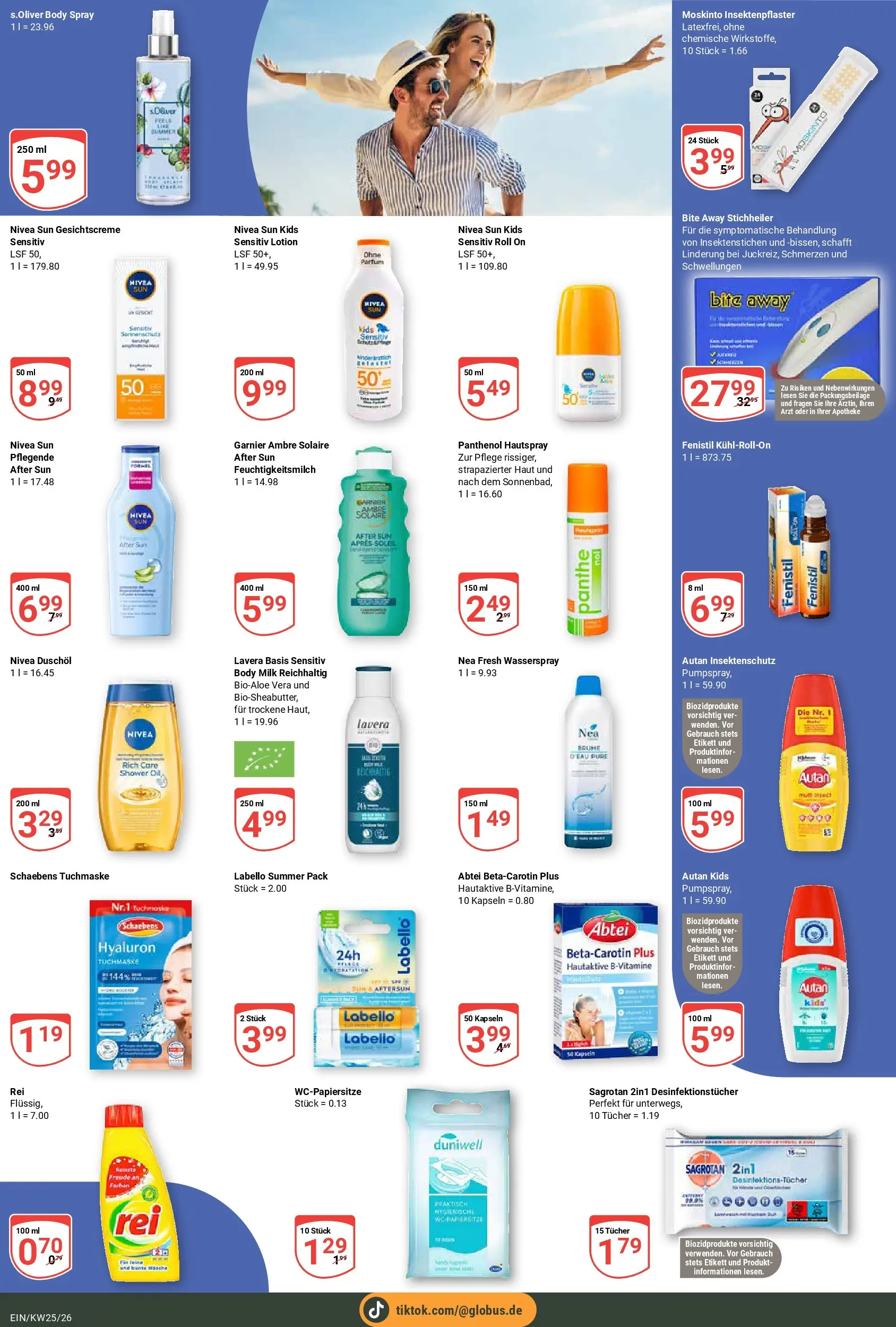 Globus Prospekt Homburg-Einöd (ab 15.06.2026) » Angebote online | Seite: 25 | Produkte: After Sun, Body Milk, Tuchmaske, Duschöl