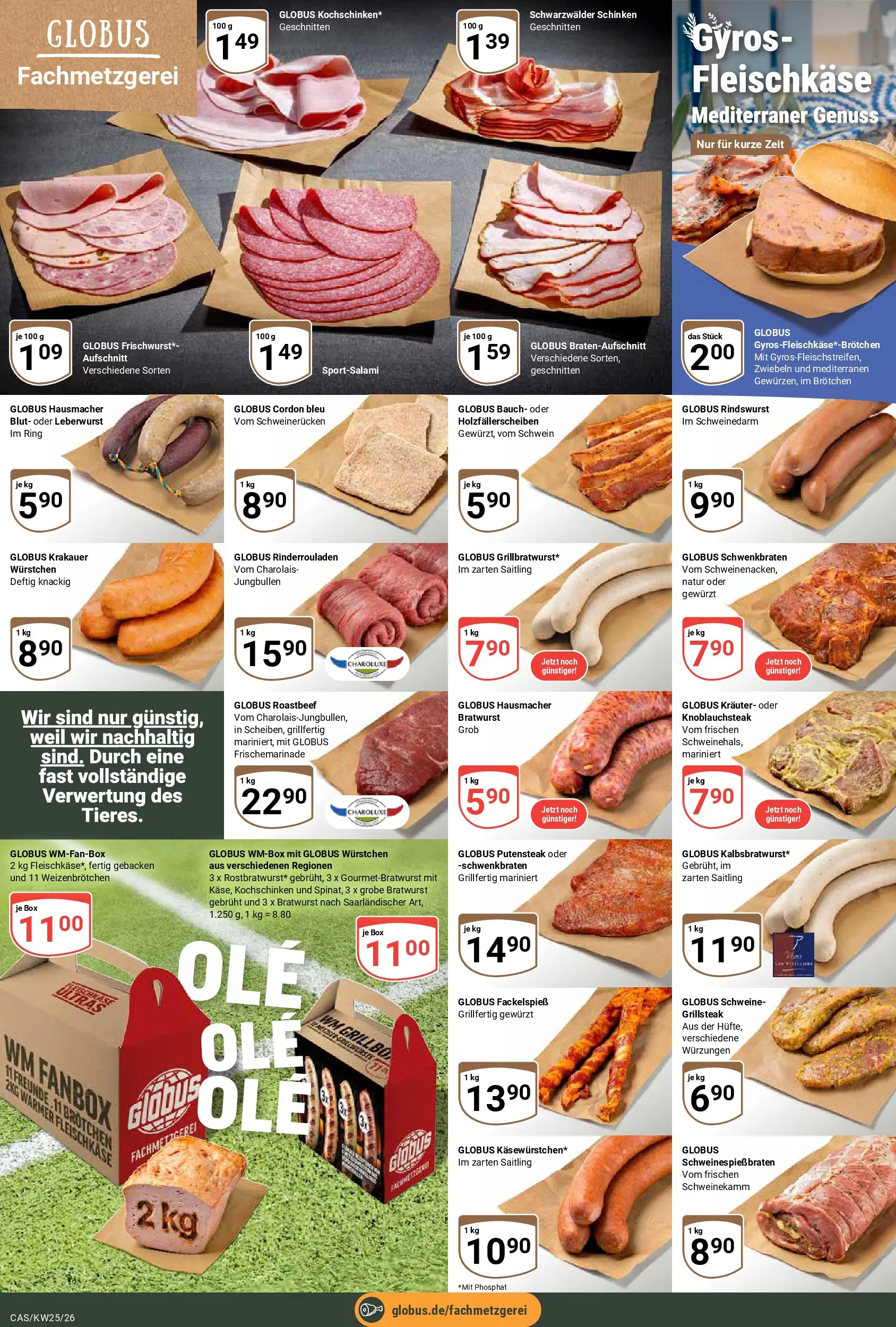 Globus Prospekt Castrop-Rauxel (ab 14.06.2026) » Angebote online | Seite: 7 | Produkte: Box, Gyros, Zwiebeln, Schinken