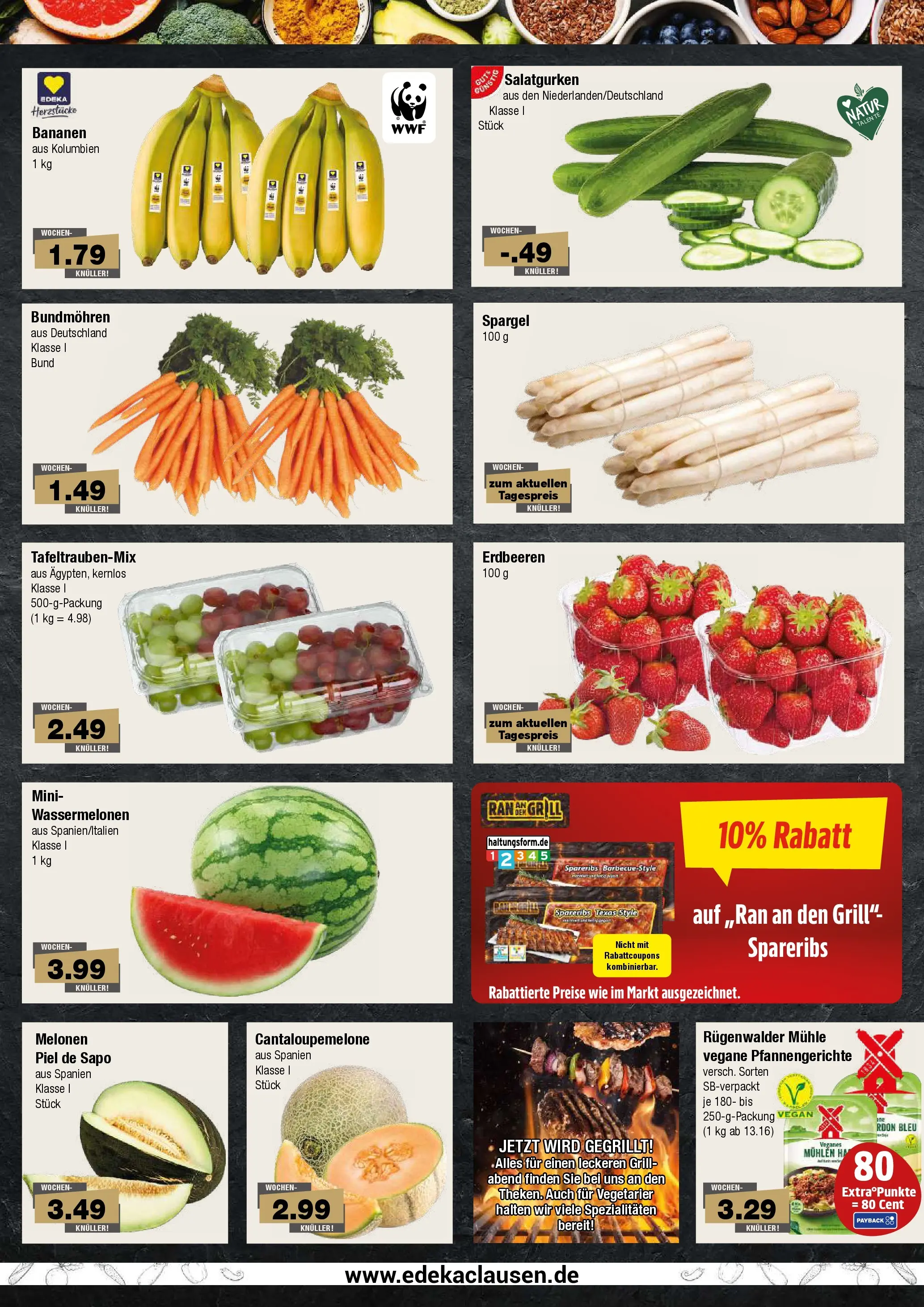 Edeka prospekt Hamburg (ab 14.06.2026) » Angebote Online | Seite: 2 | Produkte: Grill, Mühle, Bananen, Erdbeeren