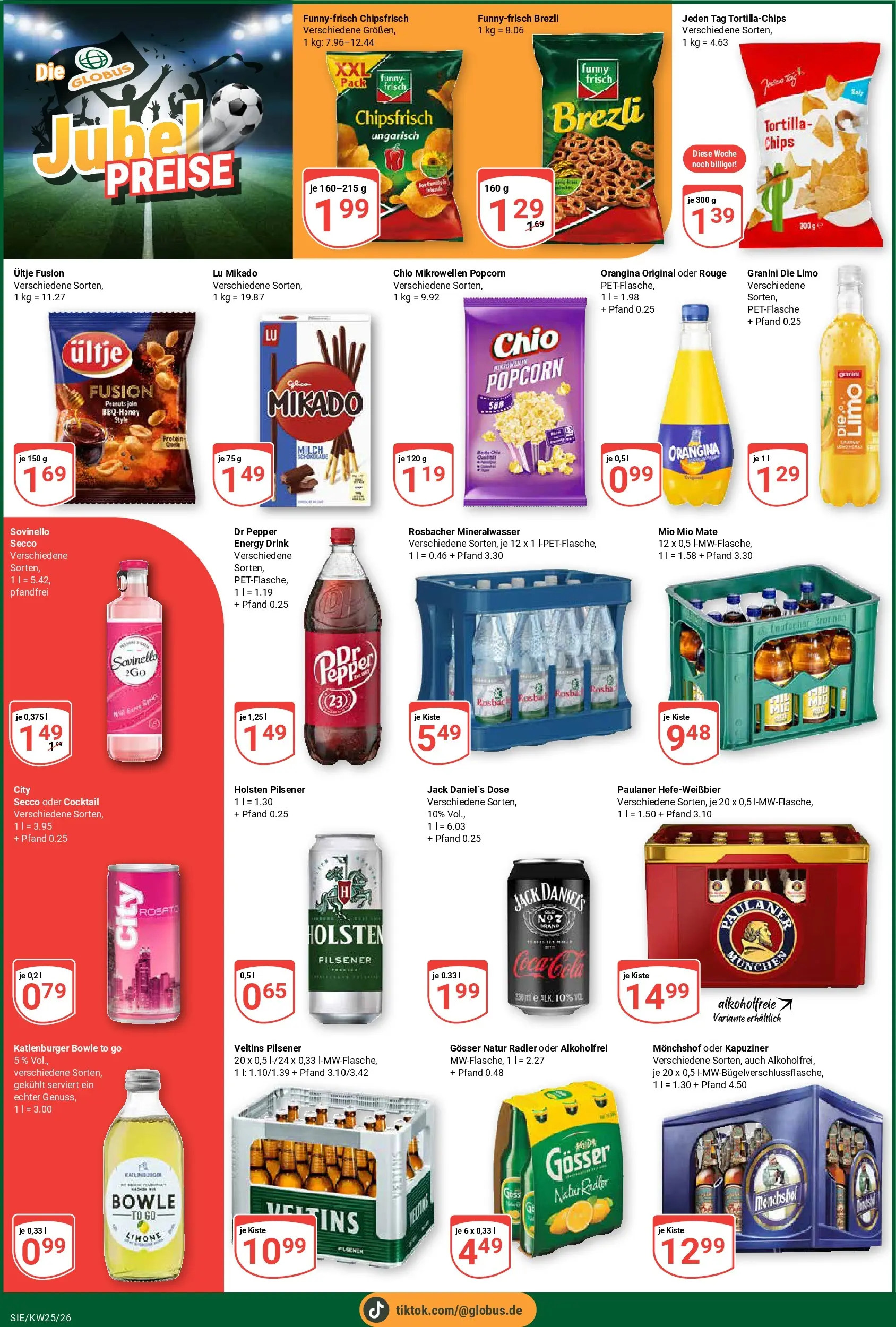 Globus Prospekt Siegen (ab 15.06.2026) » Angebote online | Seite: 4 | Produkte: Milch, Funny frisch, Jack Daniel's, Radler