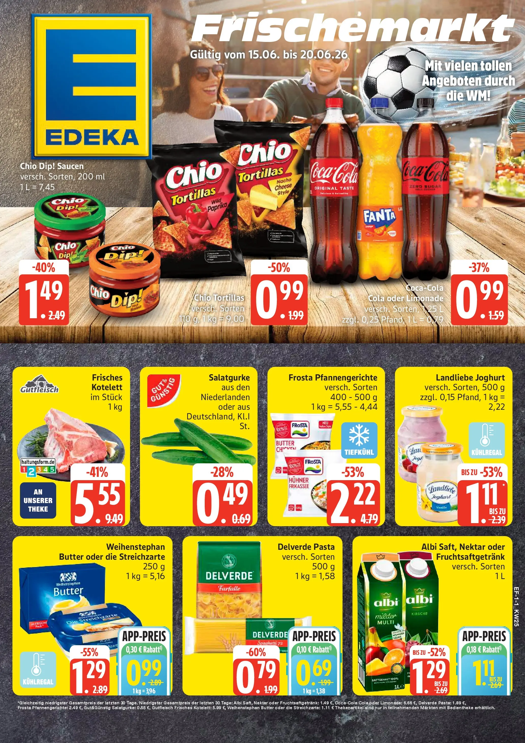 Edeka prospekt Hamburg (ab 14.06.2026) » Angebote Online | Seite: 1 | Produkte: Joghurt, Theke, Chio tortillas, Chips