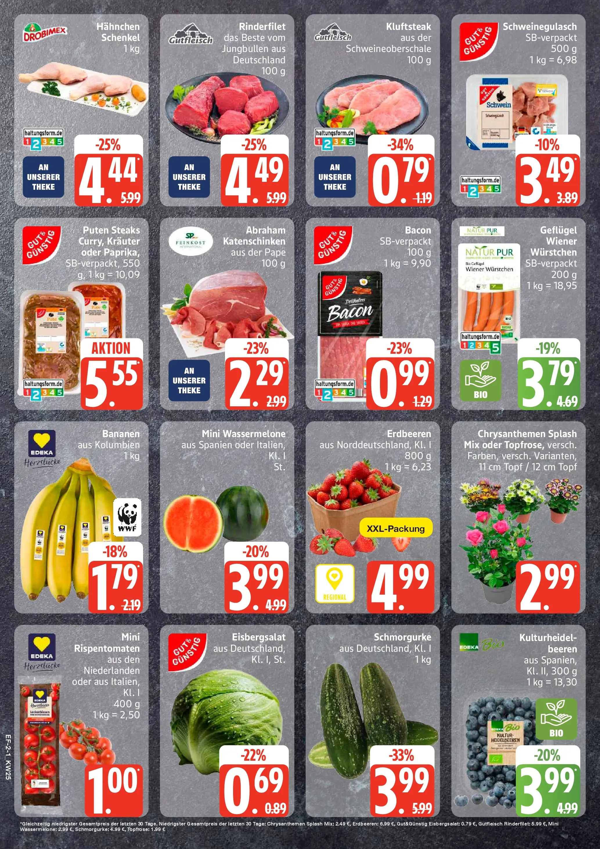 Edeka prospekt Hamburg (ab 14.06.2026) » Angebote Online | Seite: 2 | Produkte: Tomaten, Eisbergsalat, Steak, Erdbeeren