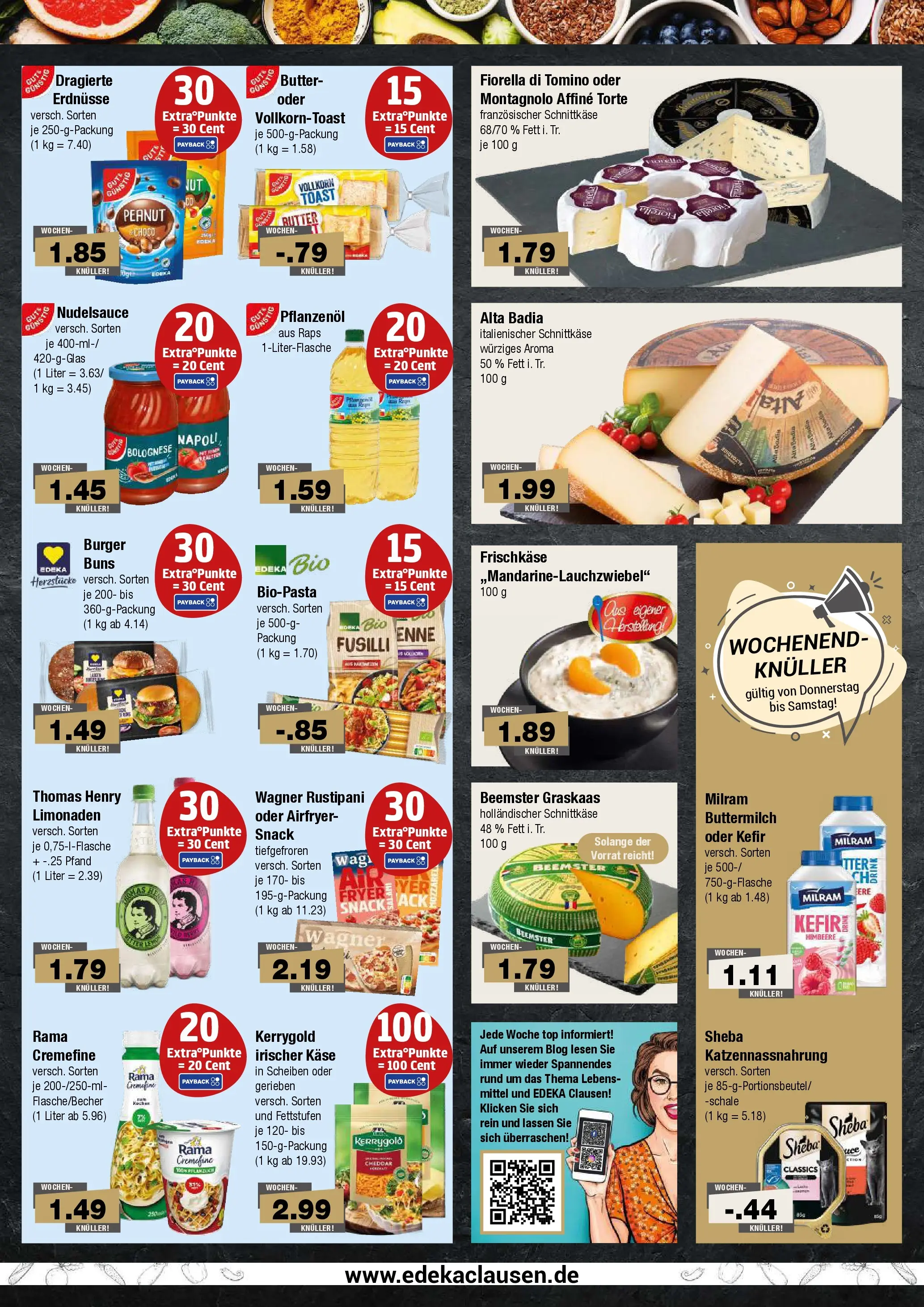 Edeka prospekt Hamburg (ab 14.06.2026) » Angebote Online | Seite: 4 | Produkte: Buttermilch, Käse, Burger, Milram