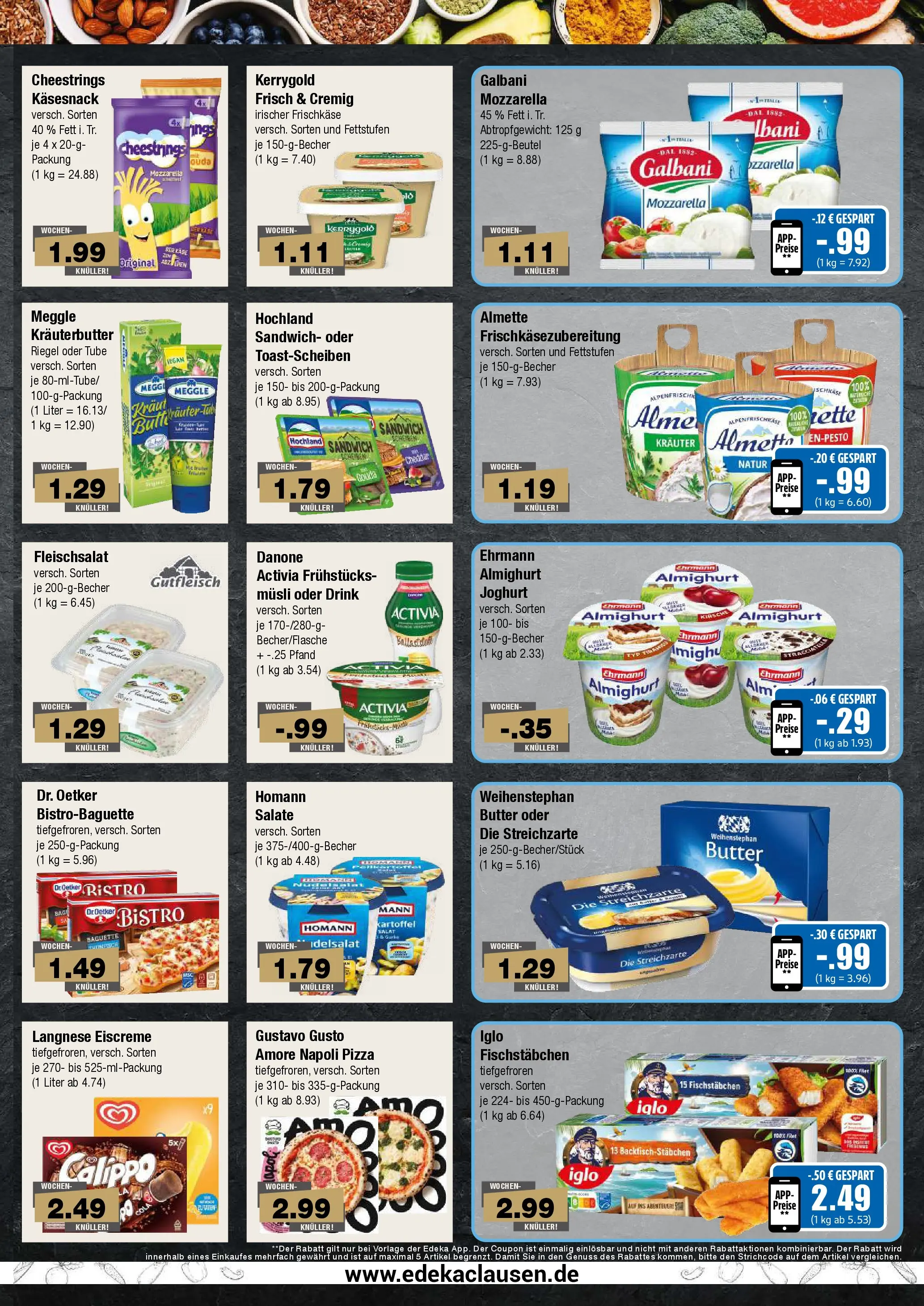 Edeka prospekt Hamburg (ab 14.06.2026) » Angebote Online | Seite: 5 | Produkte: Langnese, Ehrmann almighurt, Iglo, Kräuterbutter