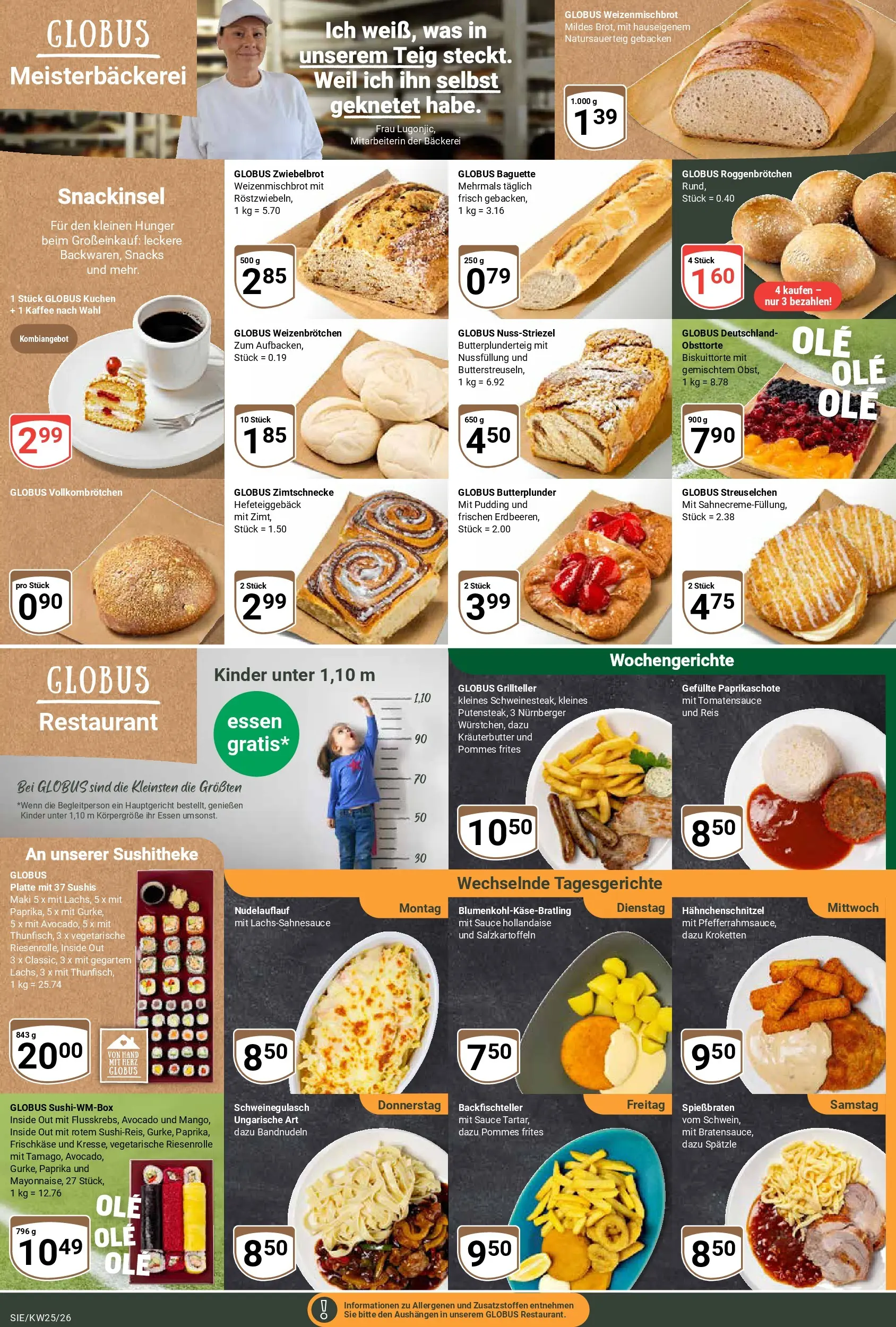 Globus Prospekt Siegen (ab 15.06.2026) » Angebote online | Seite: 9 | Produkte: Bäckerei, Pommes frites, Paprika, Reis