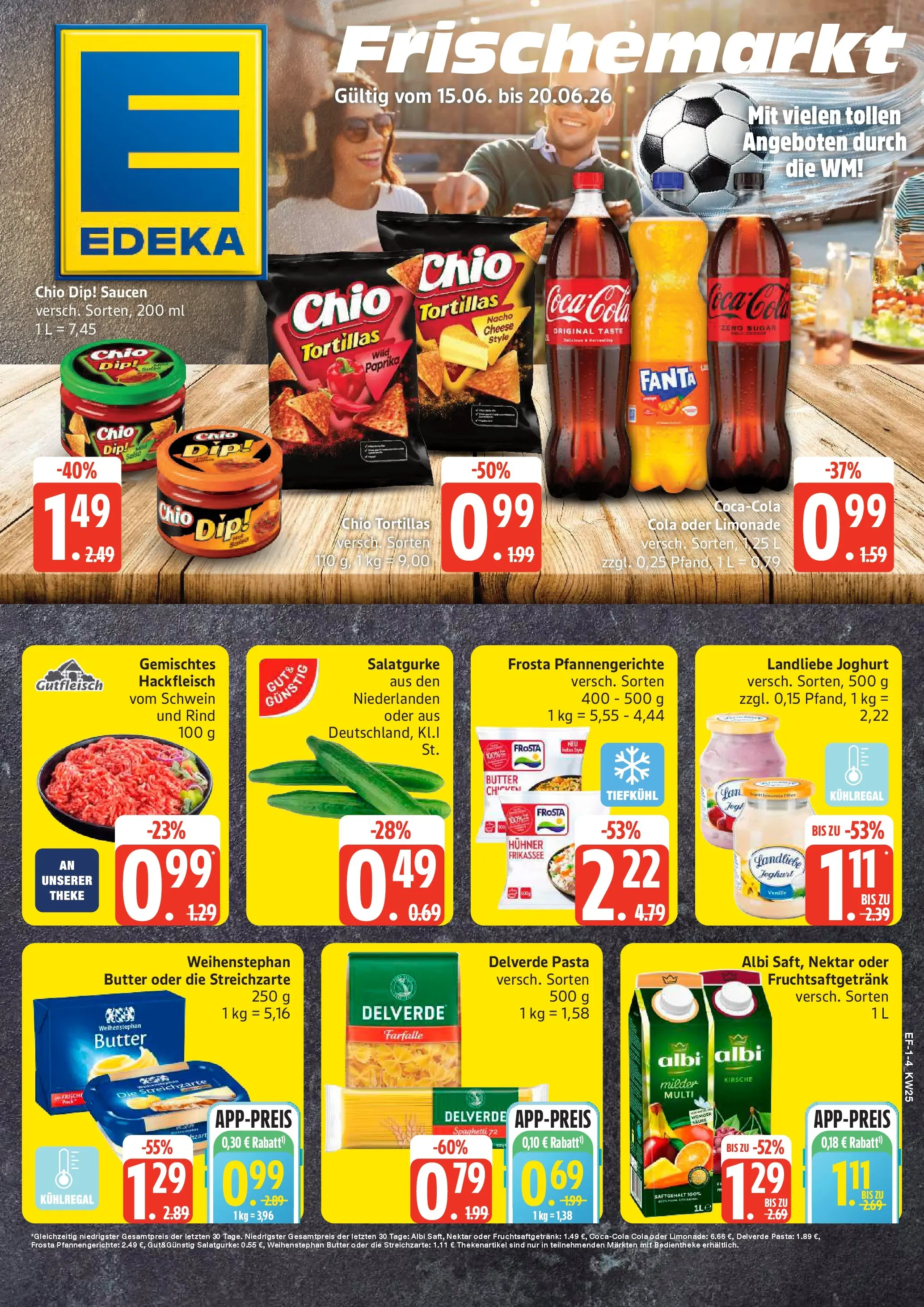 Edeka prospekt Lassan (ab 14.06.2026) » Angebote Online | Seite: 1 | Produkte: Joghurt, Theke, Limonade, Landliebe joghurt