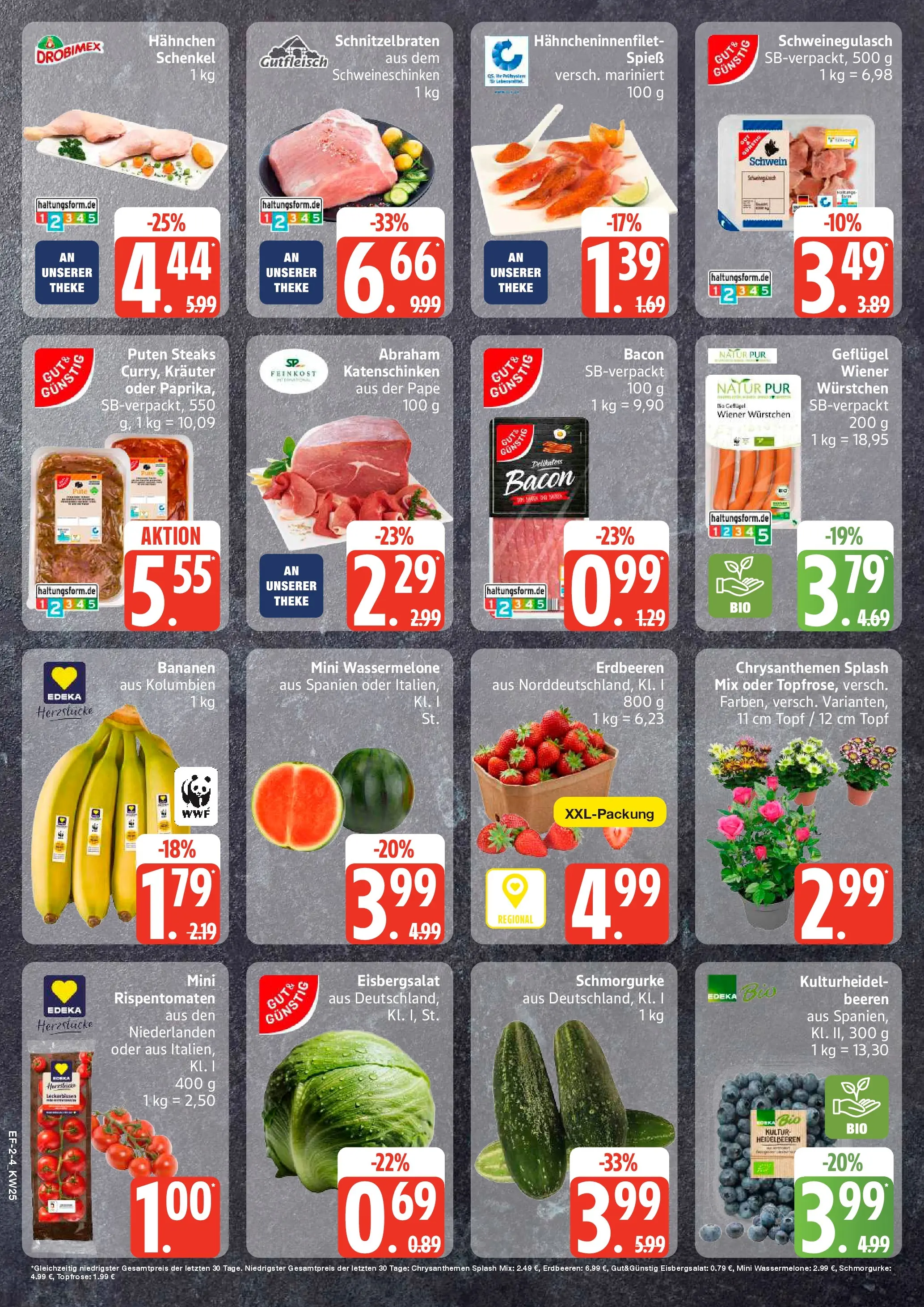 Edeka prospekt Lassan (ab 14.06.2026) » Angebote Online | Seite: 2 | Produkte: Hahnchen, Theke, Eisbergsalat, Schnitzel