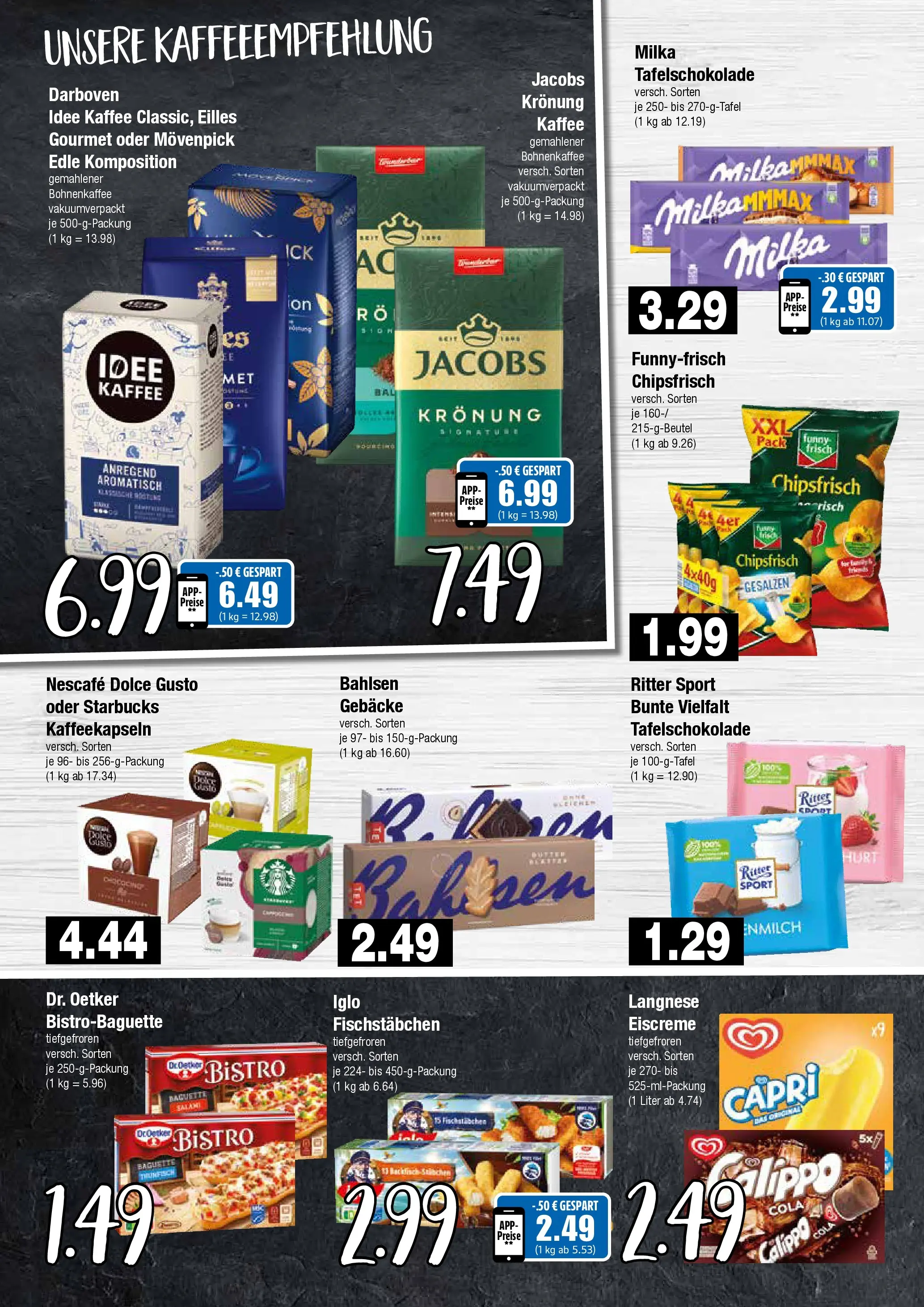 Edeka prospekt Hamburg (ab 14.06.2026) » Angebote Online | Seite: 6 | Produkte: Kaffee, Ritter sport, Baguette, Eiscreme