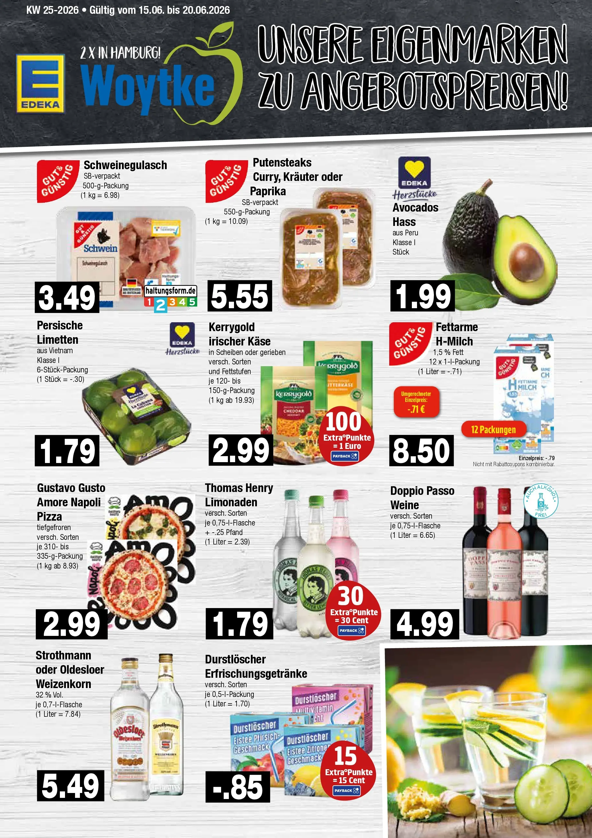 Edeka prospekt Hamburg (ab 14.06.2026) » Angebote Online | Seite: 9 | Produkte: Milch, Avocado, Paprika, Doppio Passo