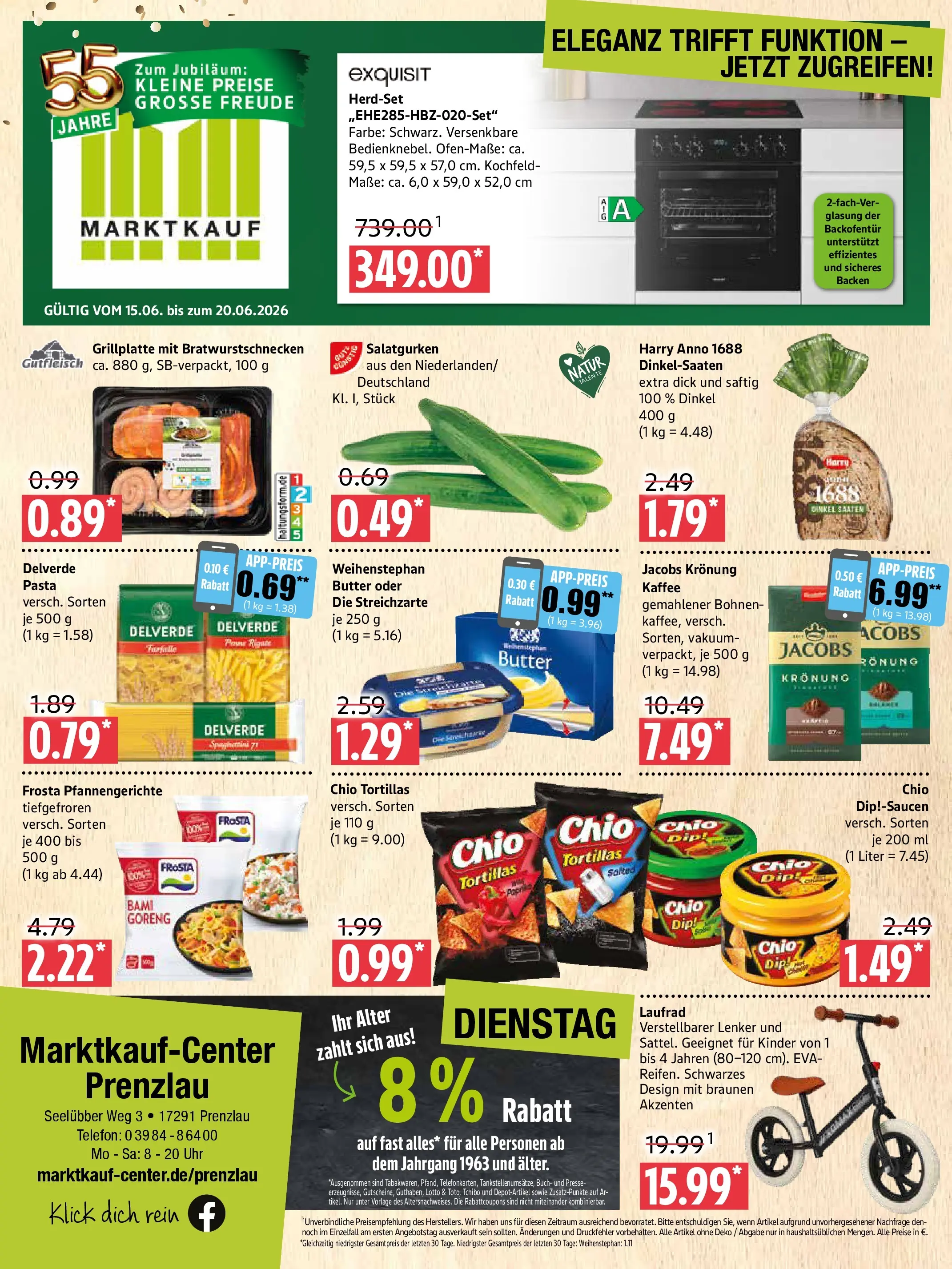 Edeka prospekt Prenzlau (ab 14.06.2026) » Angebote Online | Seite: 1 | Produkte: Presse, Butter, Kaffee, Weihenstephan butter