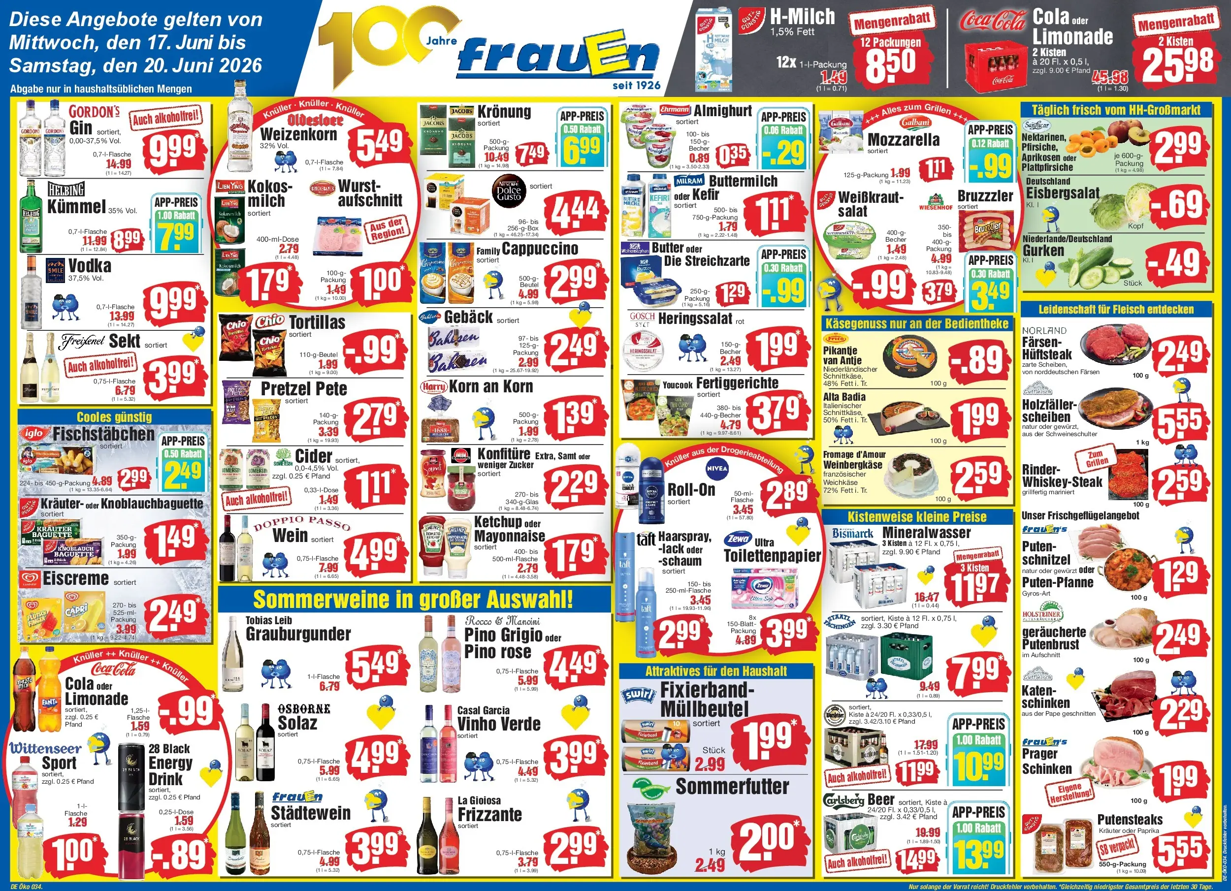 Edeka prospekt Heide (ab 13.06.2026) » Angebote Online | Seite: 1 | Produkte: Buttermilch, Cola, Zewa, Fleisch
