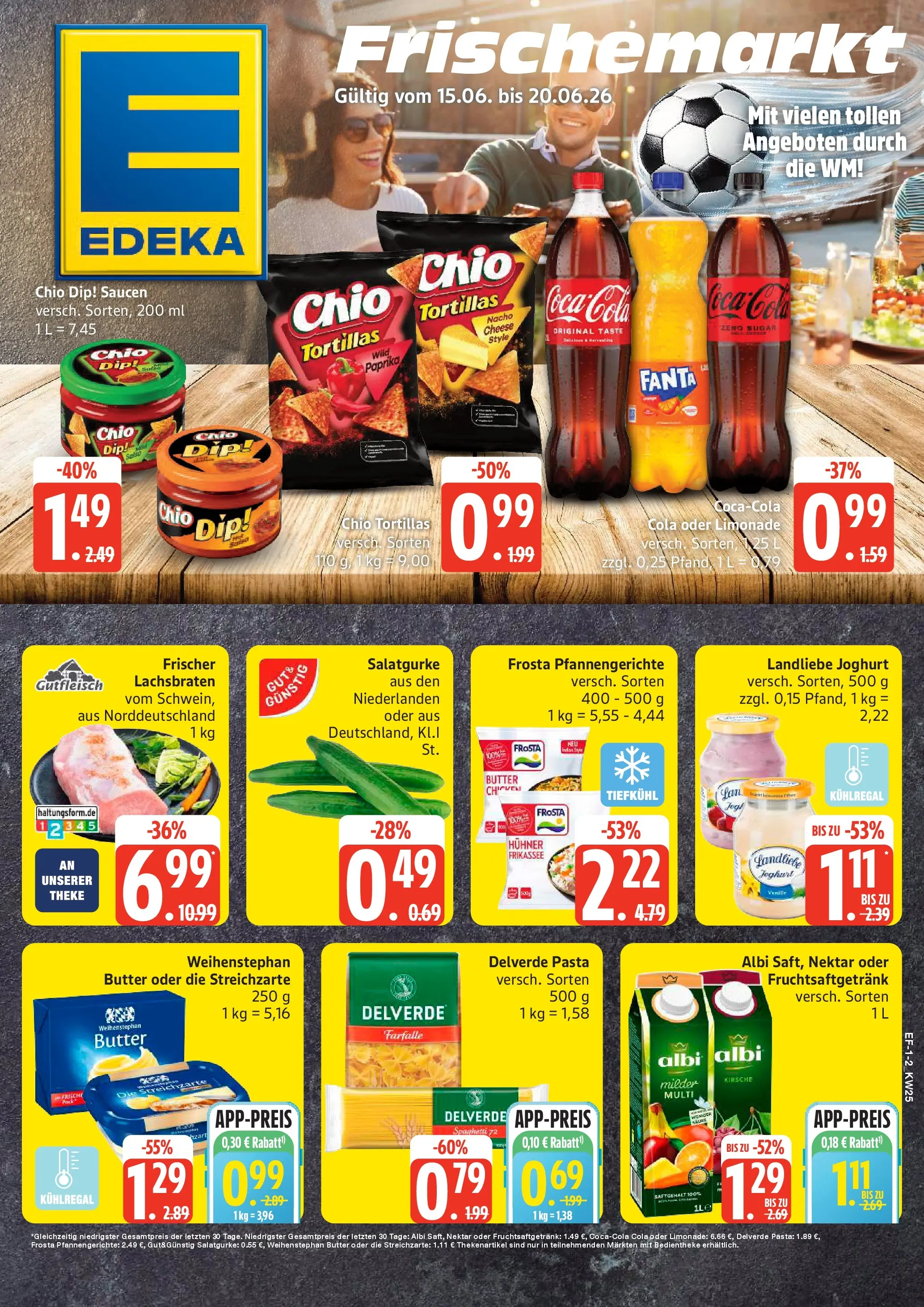 Edeka prospekt Luhnstedt (ab 14.06.2026) » Angebote Online | Seite: 1 | Produkte: Fanta, Theke, Frosta, Paprika
