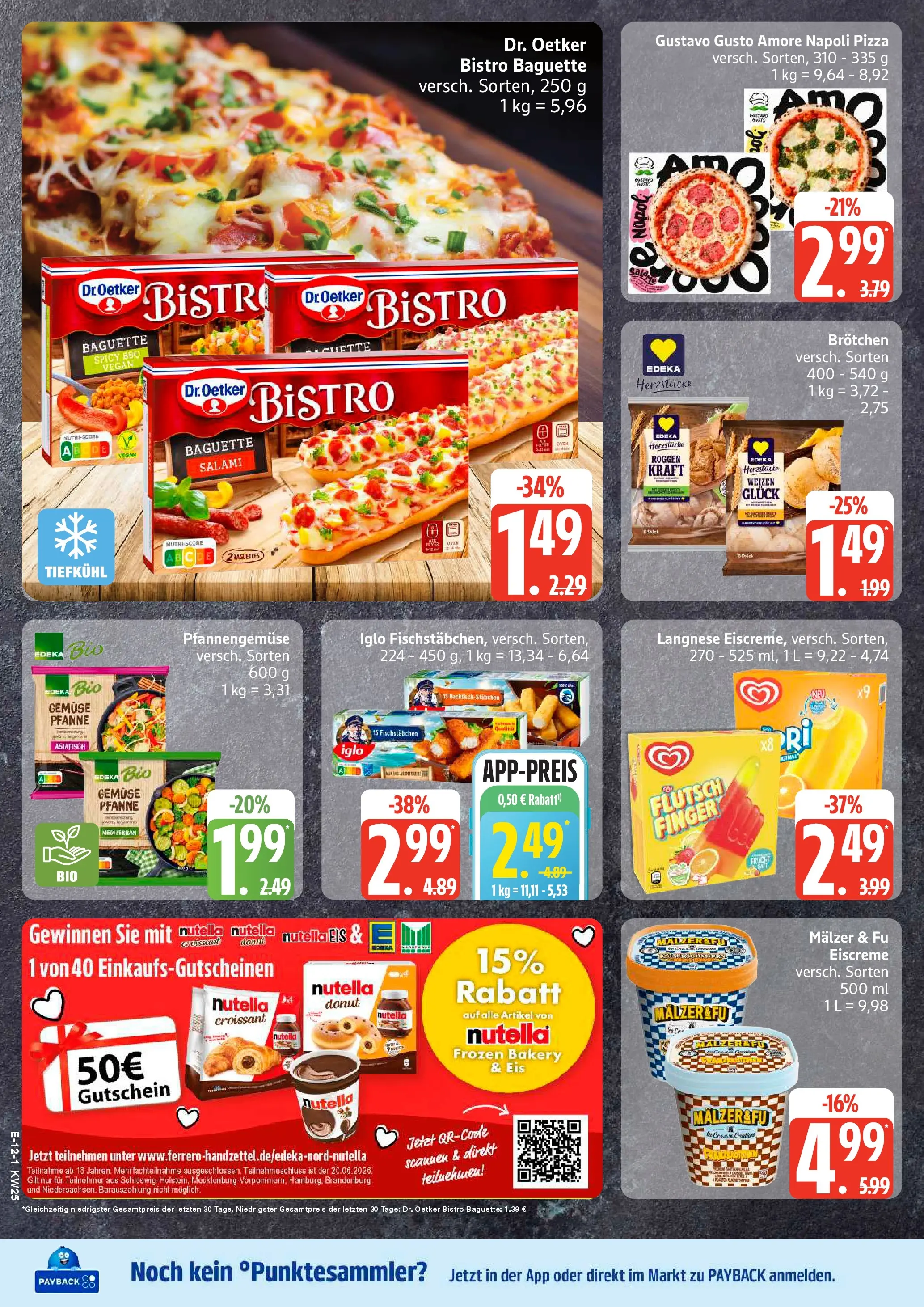 Edeka prospekt Elmshorn (ab 14.06.2026) » Angebote Online | Seite: 14 | Produkte: Iglo, Eiscreme, Salami, Eis