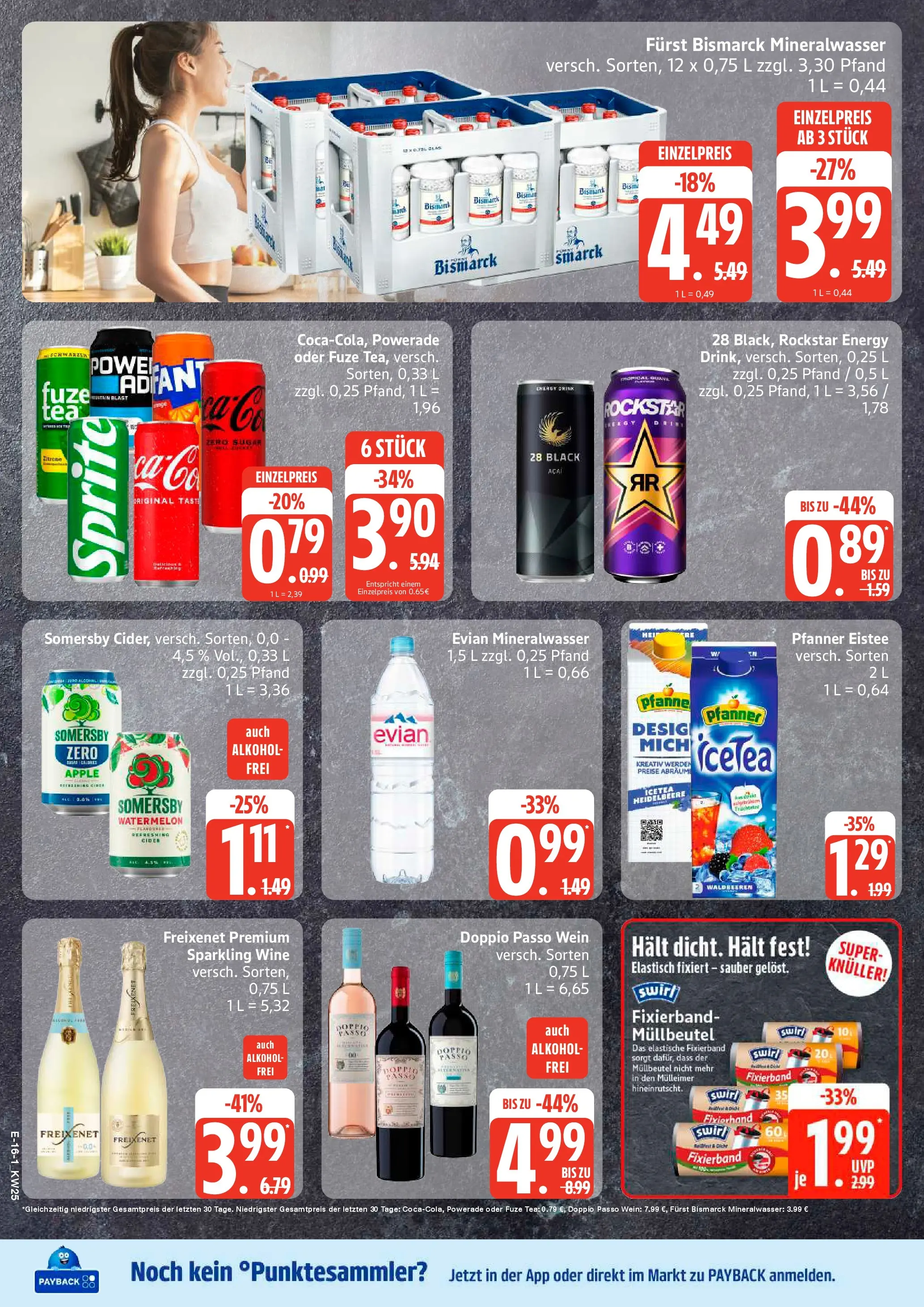 Edeka prospekt Elmshorn (ab 14.06.2026) » Angebote Online | Seite: 19 | Produkte: Energy, Pfanner eistee, Mineralwasser, Apple