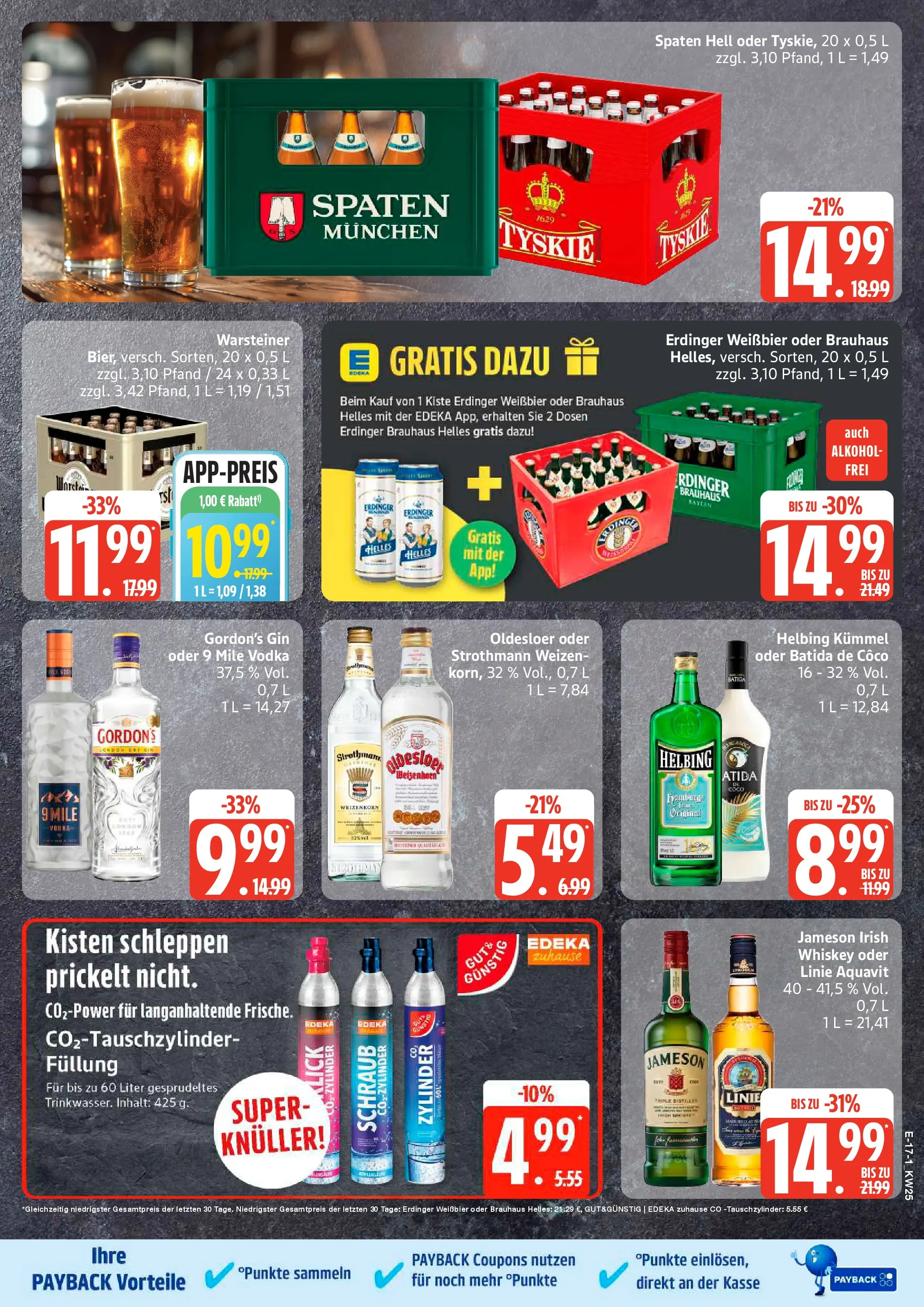 Edeka prospekt Elmshorn (ab 14.06.2026) » Angebote Online | Seite: 22 | Produkte: Tyskie, Erdinger, Vodka, Whiskey