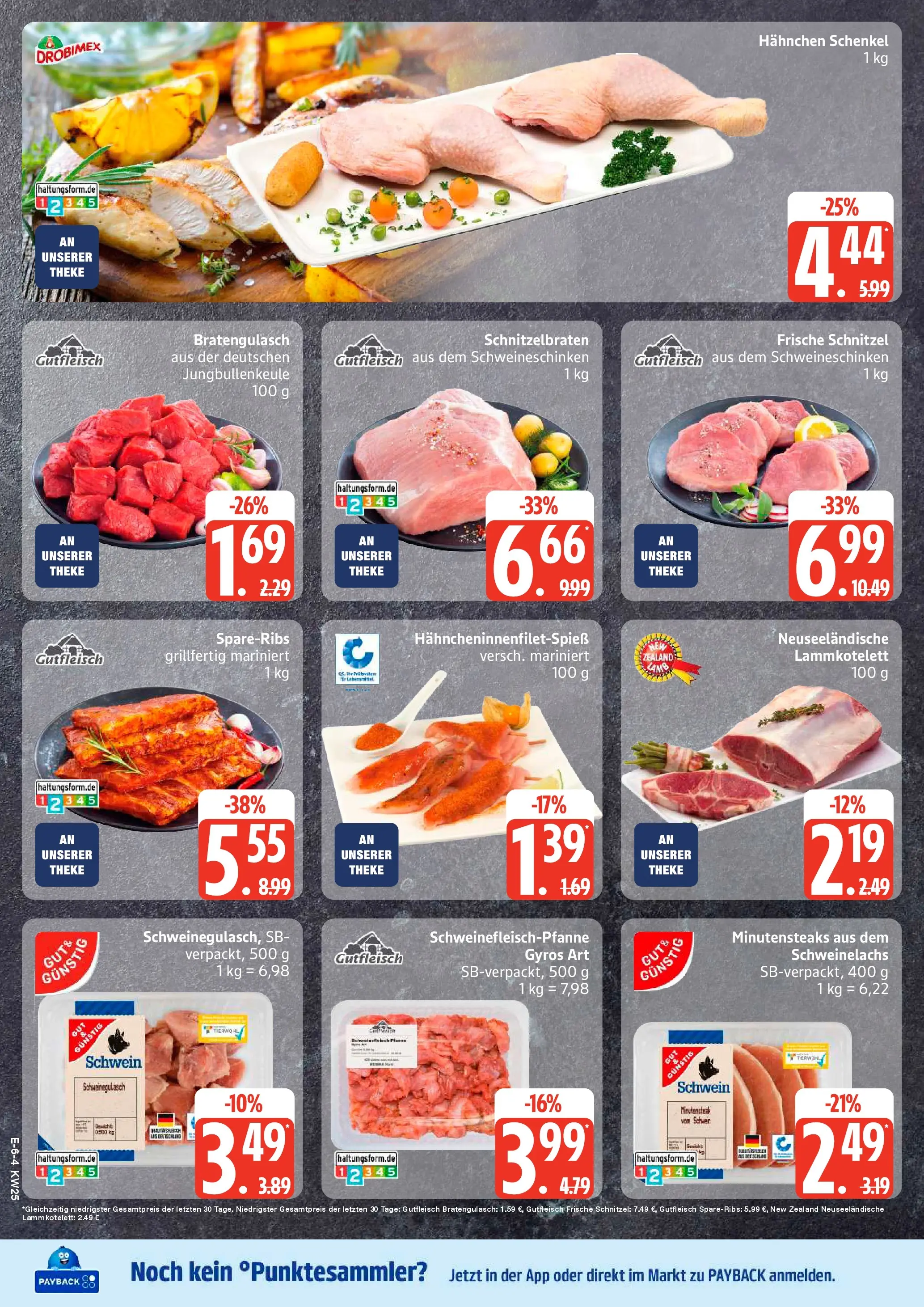 Edeka prospekt Rostock (ab 14.06.2026) » Angebote Online | Seite: 6 | Produkte: Schweinegulasch, Theke, Schnitzel, Gyros