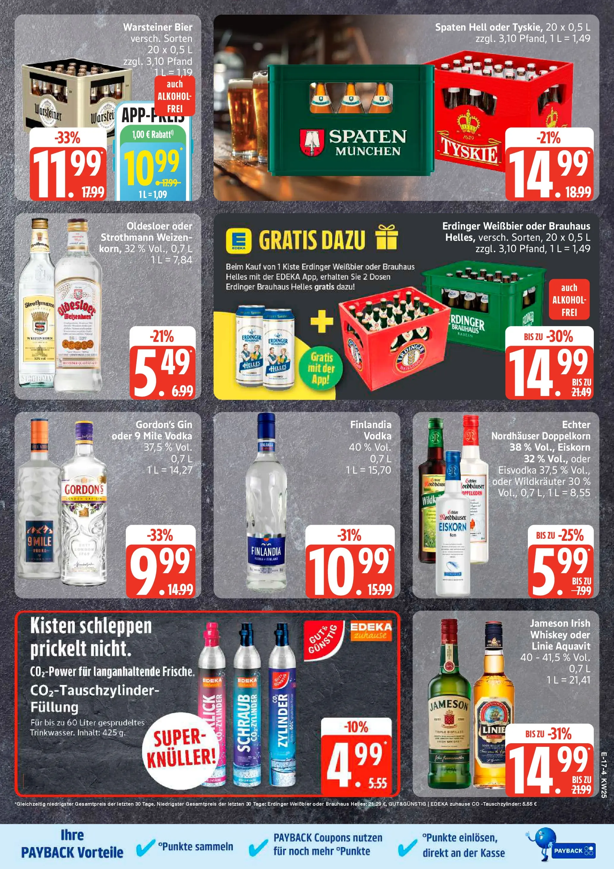 Edeka prospekt Rostock (ab 14.06.2026) » Angebote Online | Seite: 22 | Produkte: Erdinger, Bier, Jameson, Gin