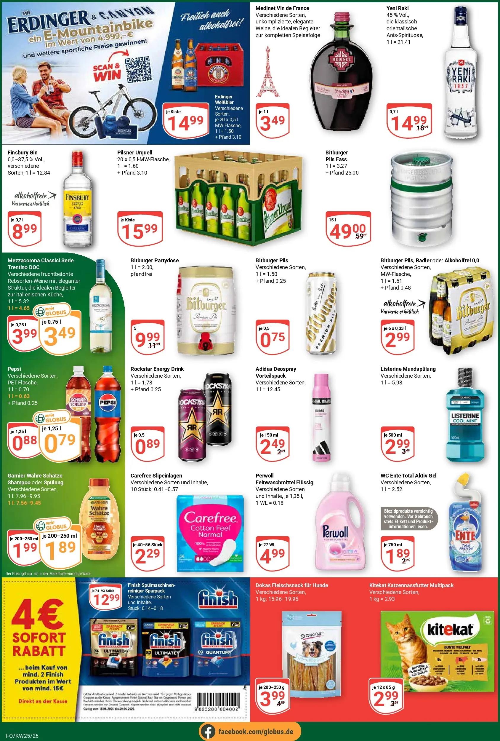 Globus Prospekt Idar-Oberstein (ab 15.06.2026) » Angebote online | Seite: 9 | Produkte: Rockstar, Shampoo, Spülung, Deospray