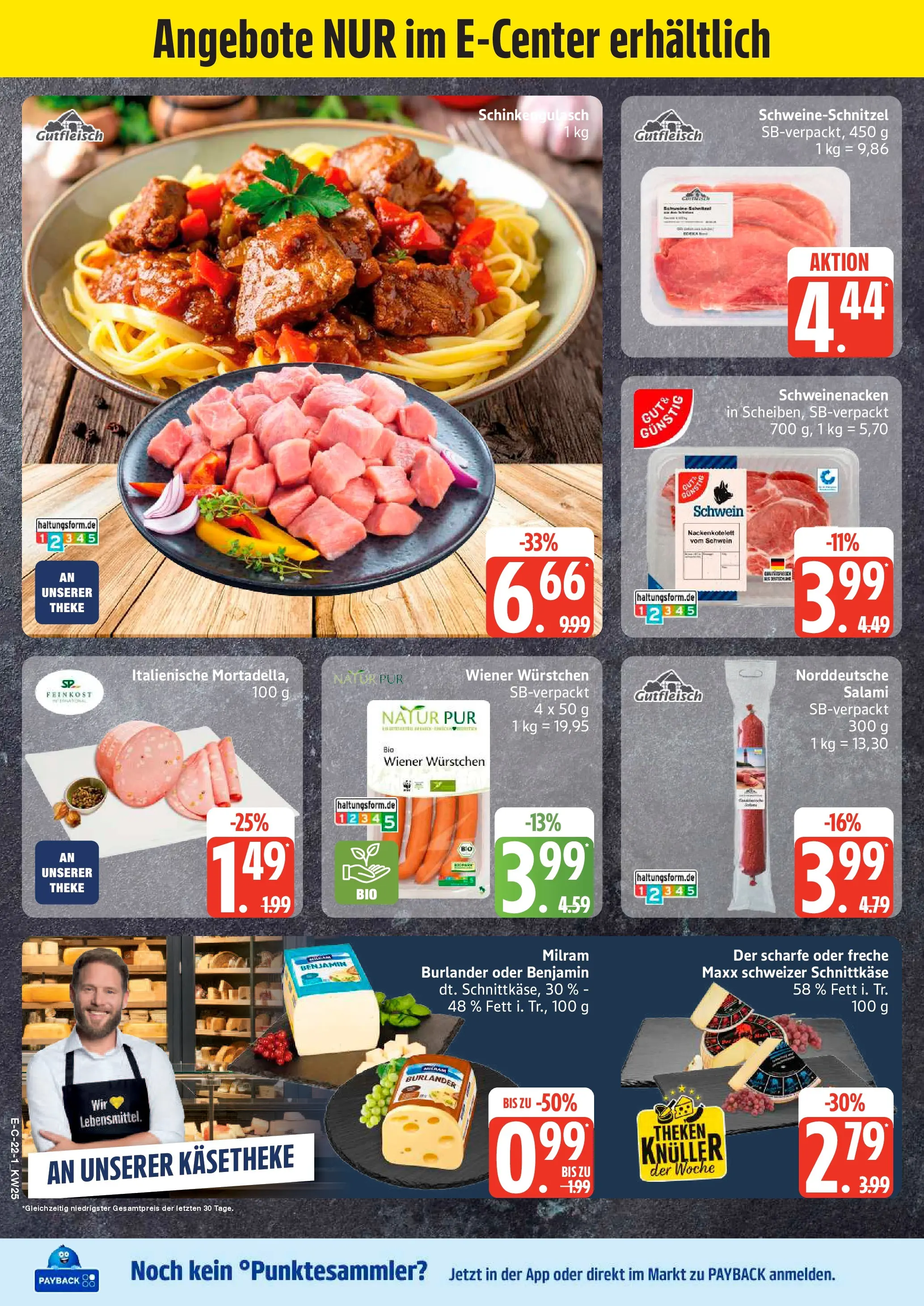 Edeka prospekt Elmshorn (ab 14.06.2026) » Angebote Online | Seite: 30 | Produkte: Wiener wurstchen, Theke, Schweinenacken, Milram