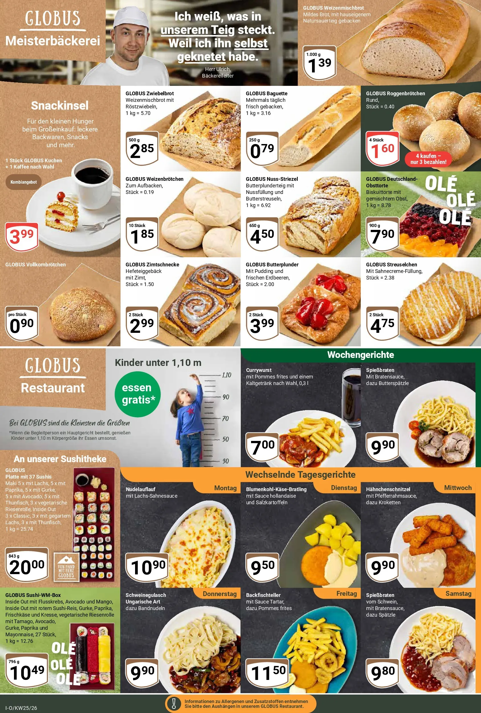 Globus Prospekt Idar-Oberstein (ab 15.06.2026) » Angebote online | Seite: 12 | Produkte: Schweinegulasch, Pommes frites, Pudding, Kuchen